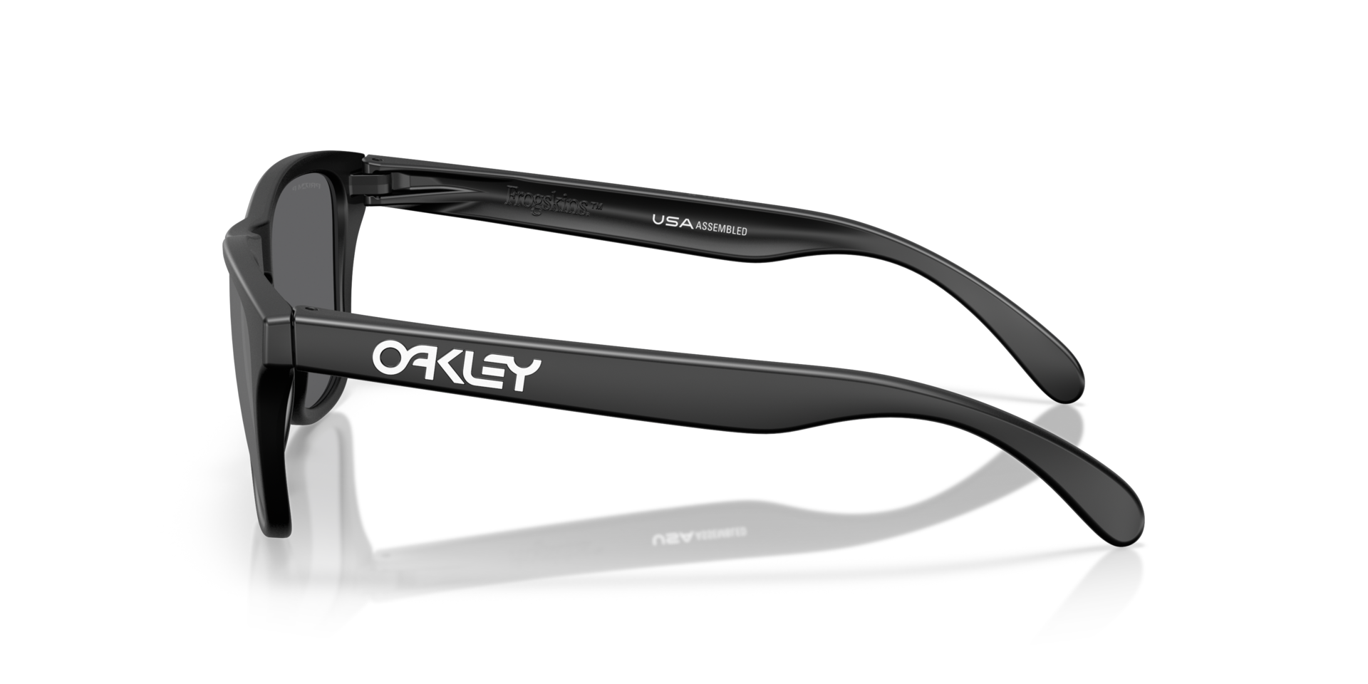 Frogskins™ S Matzwart KunststofSunglass Frames van B24, Zijaanzicht