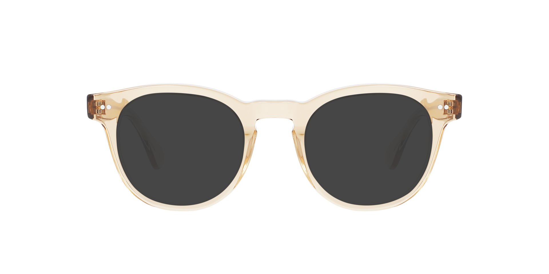 The Sheer Crystal Caramel AcetatEyeglass Frames von B24, mit getönten Gläsern