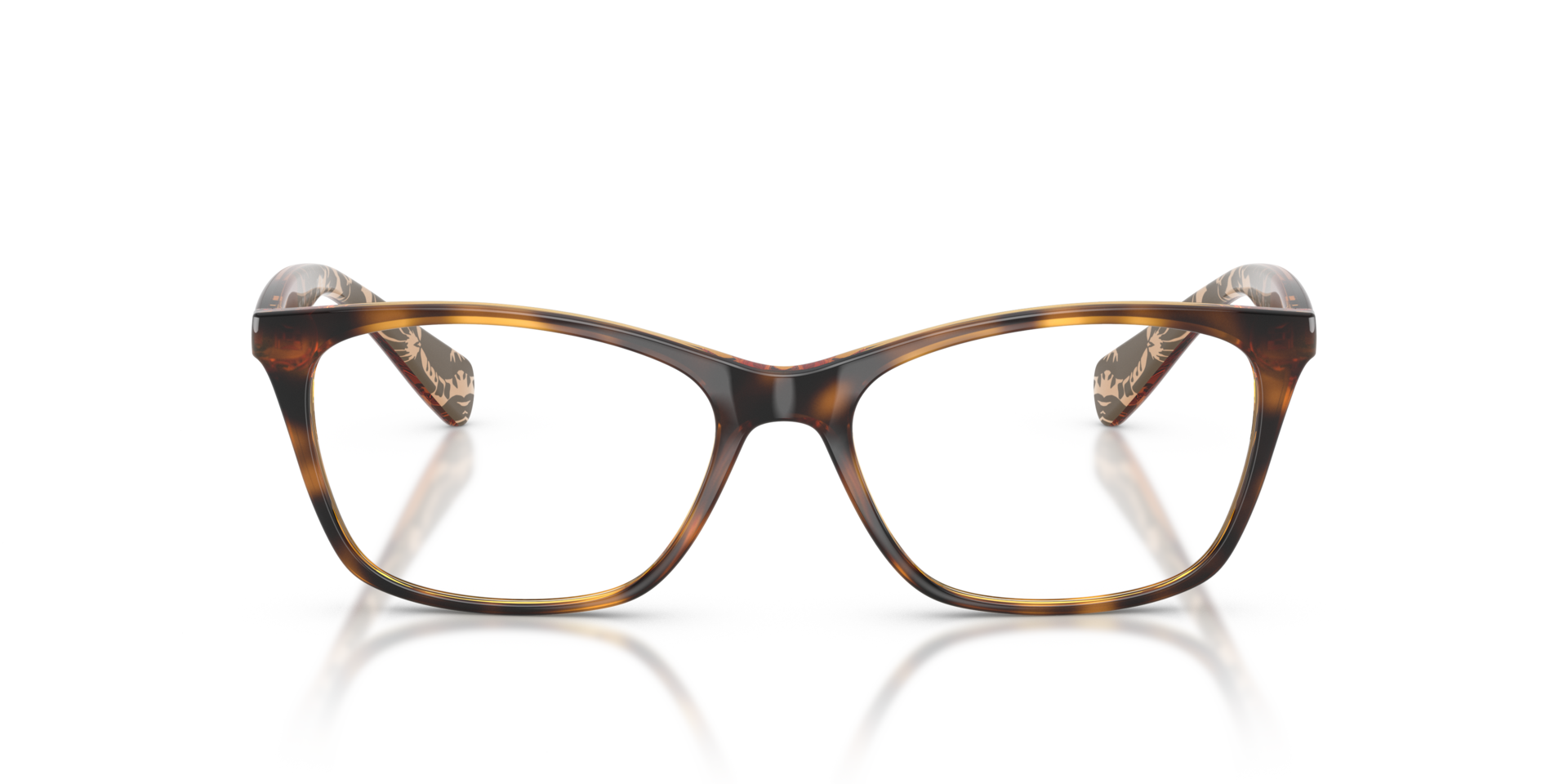 RA7071 Dunkelhavana KunststoffEyeglass Frames von B24, Vorderansicht