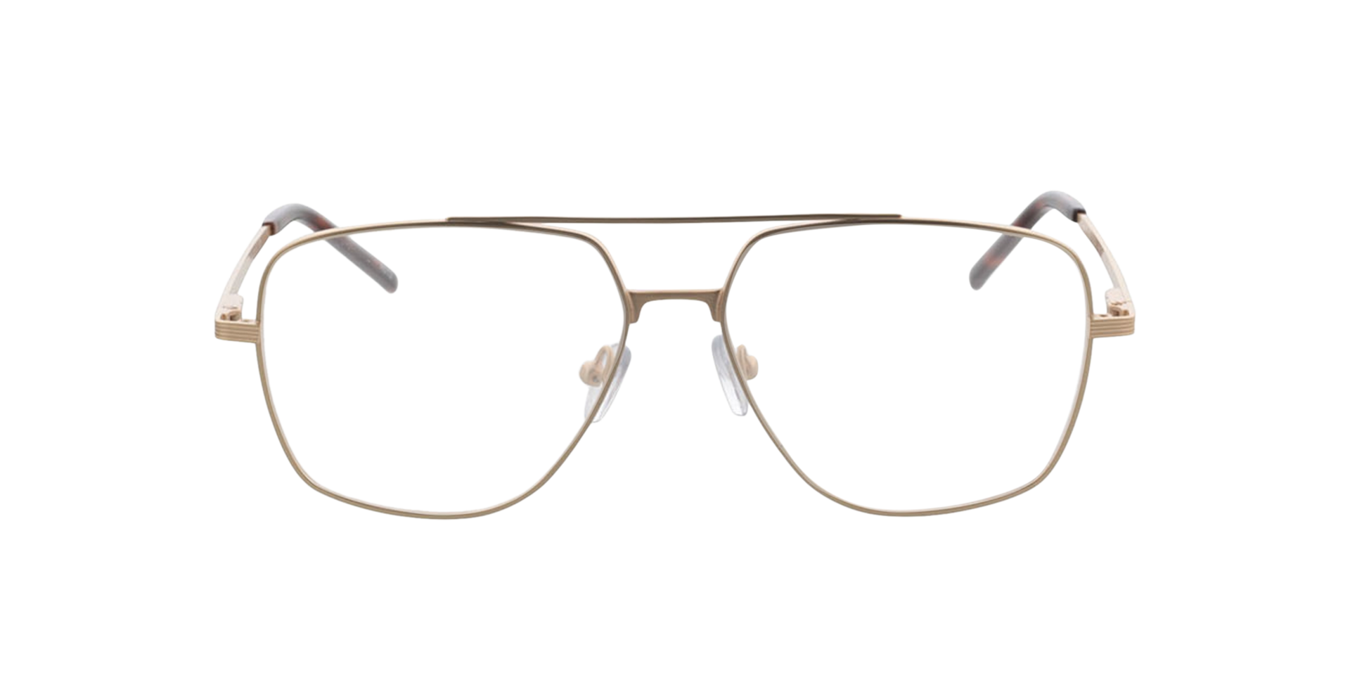 Douglas Matt Gold  &  Havana MetallEyeglass Frames von B24, Vorderansicht