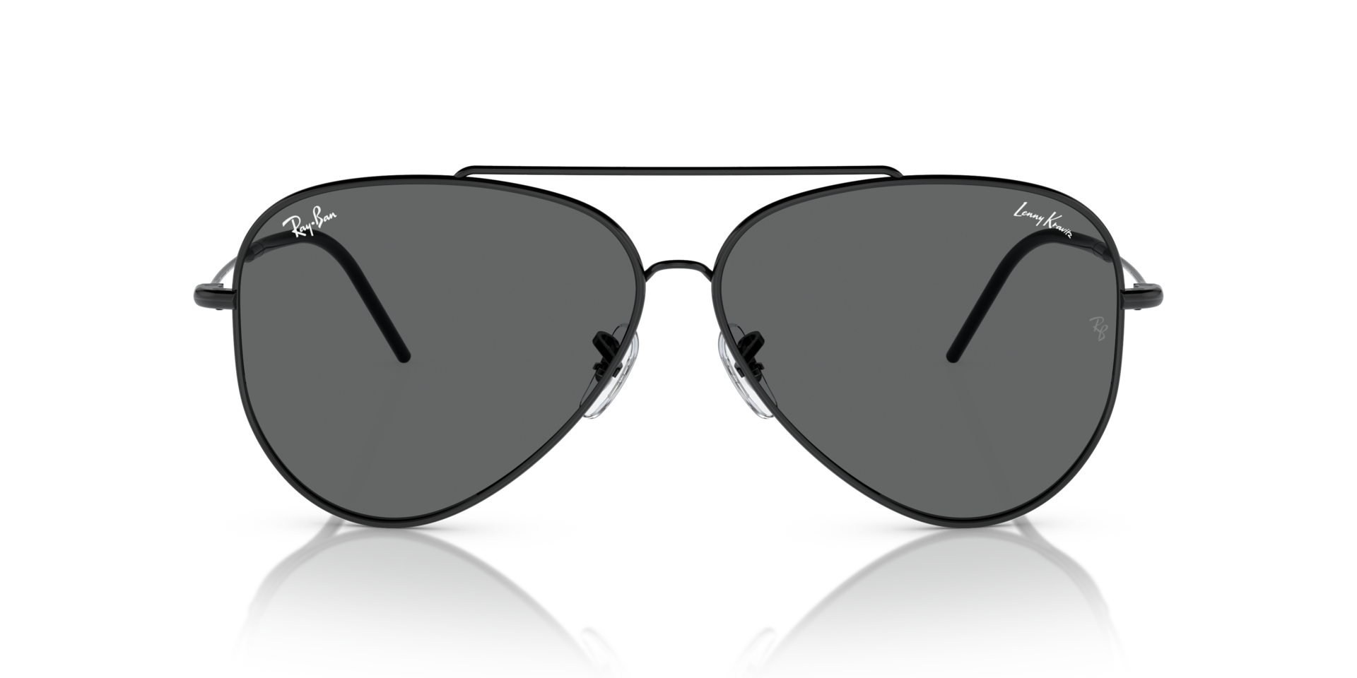 RBR0101S Schwarz MetallSunglass Frames von B24, Vorderansicht