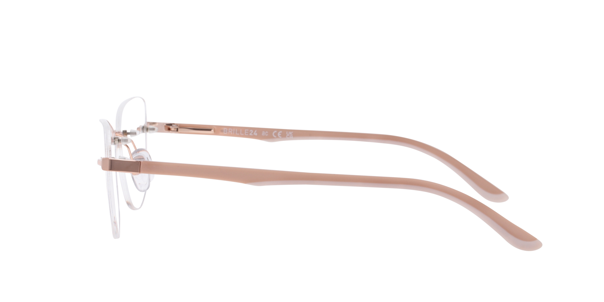 York Roségoud MetaalEyeglass Frames van B24, Zijaanzicht