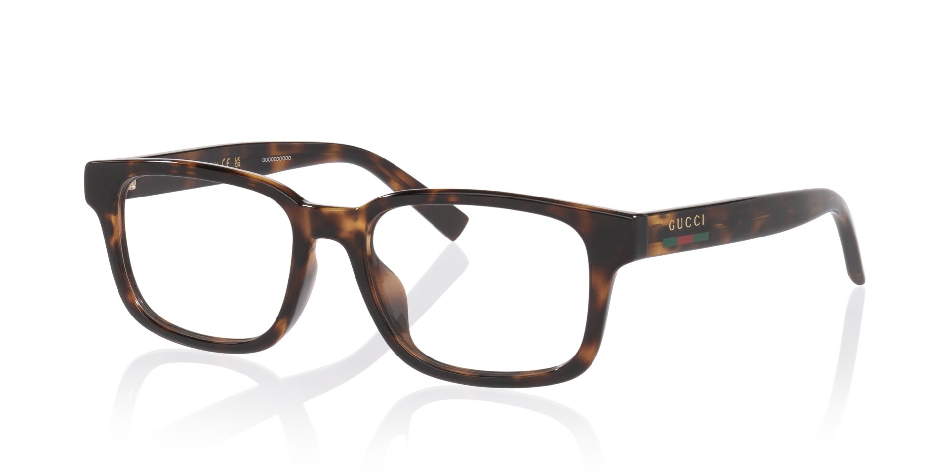 Gg2107Ol Tortoise KunststofEyeglass Frames van B24, Hoekweergave