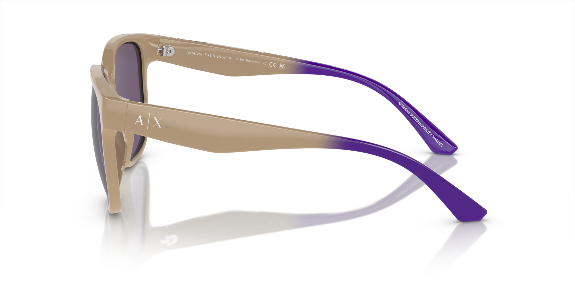 AX4136SU Shiny Tundra KunststofSunglass Frames van B24, Zijaanzicht