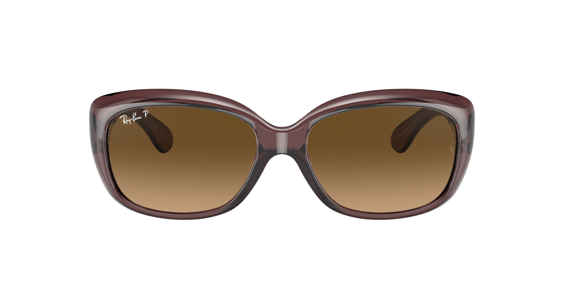 Jackie Ohh Transparent Transparant donkerbruin KunststofSunglass Frames van B24, met getinte lenzen
