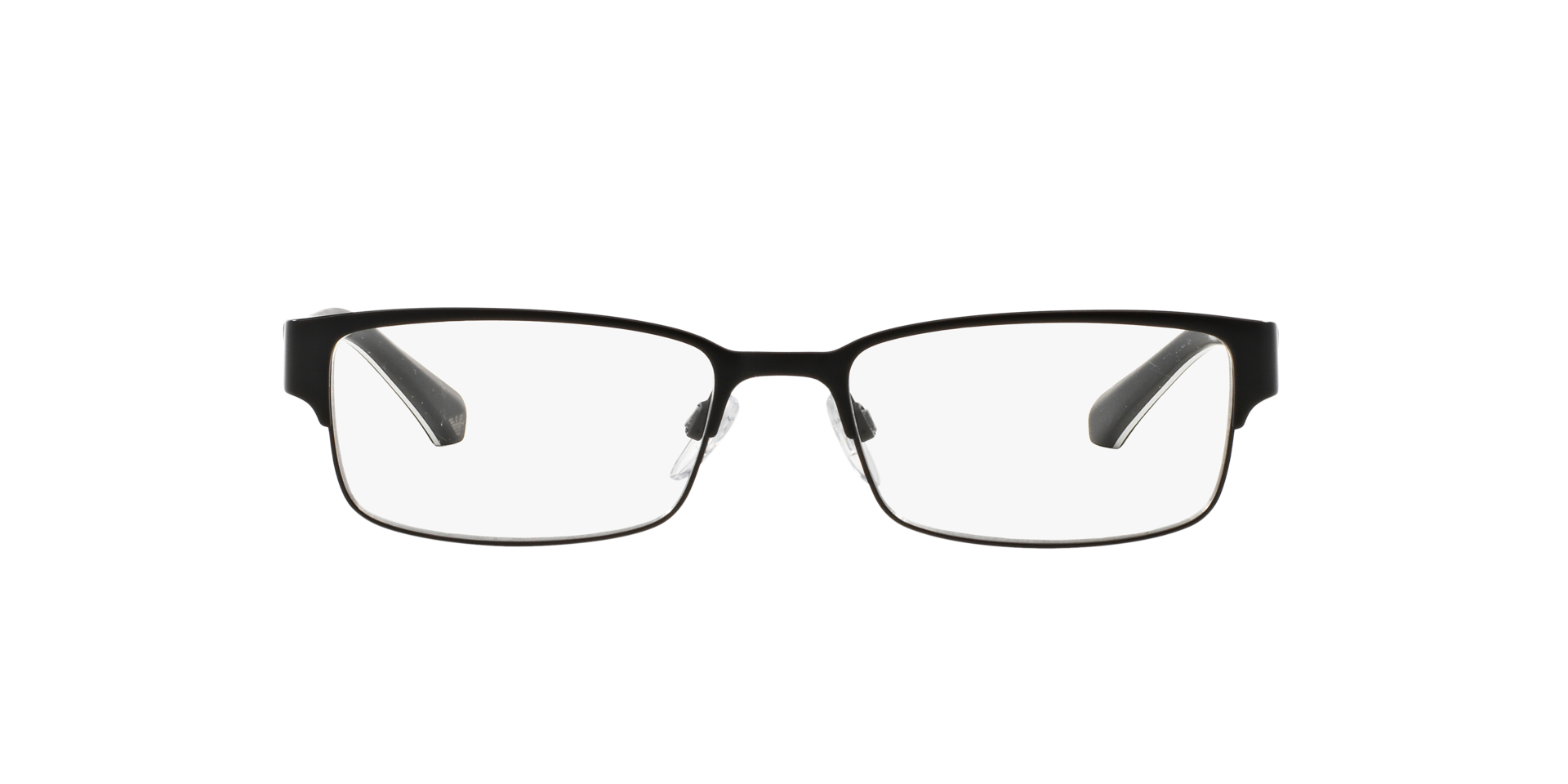 EA1036 Matt Schwarz MetallEyeglass Frames von B24, Vorderansicht