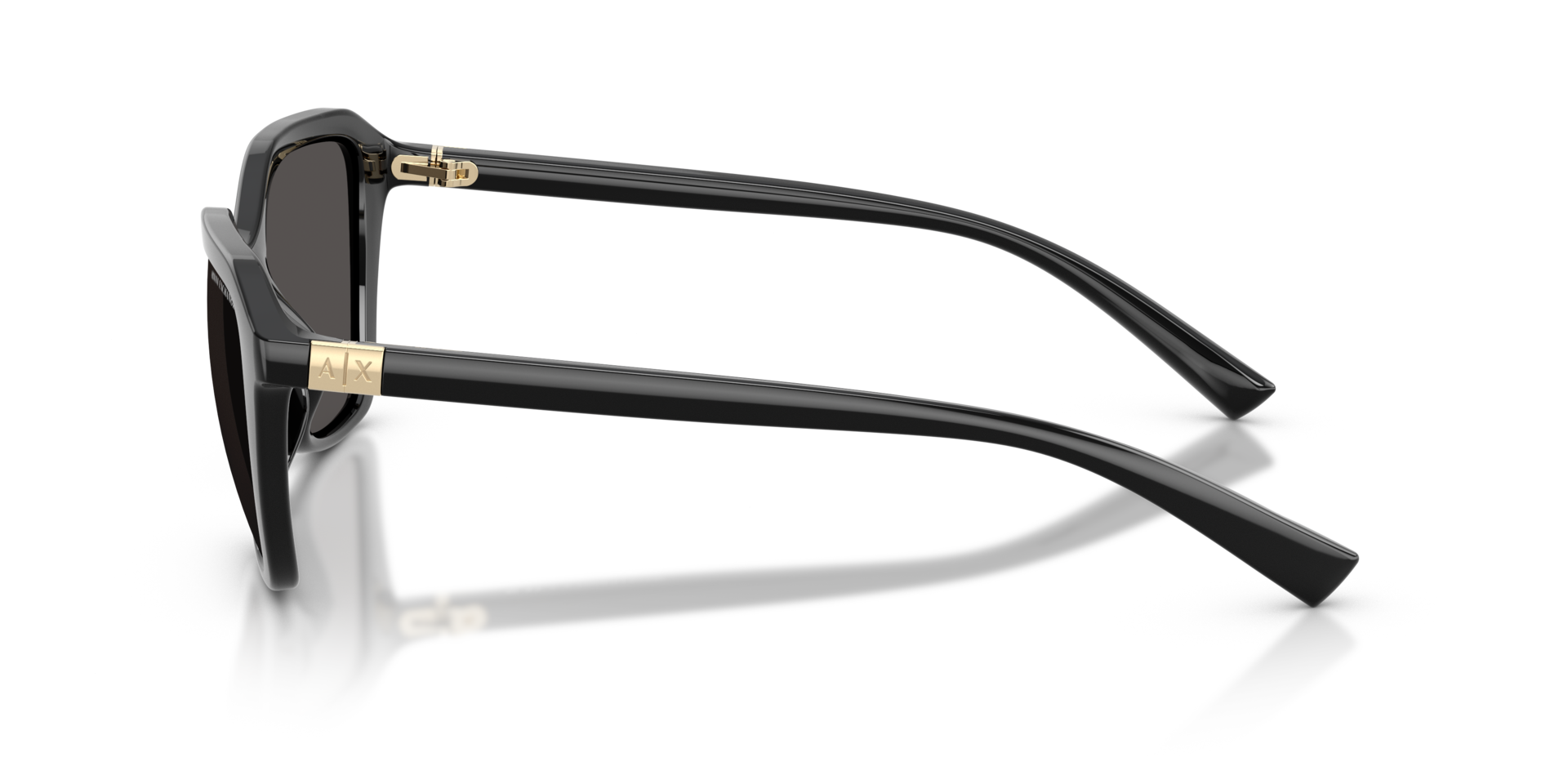 AX4173SU Schwarz glänzend KunststoffSunglass Frames von B24, Seitenansicht