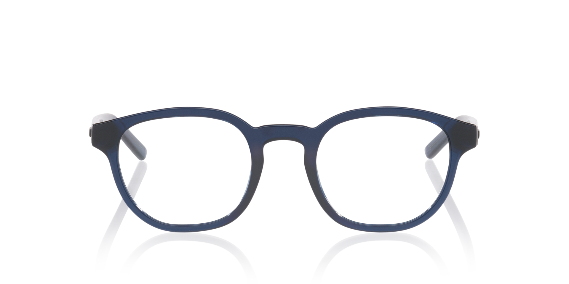 PU0516O Blau KunststoffEyeglass Frames von B24, Vorderansicht