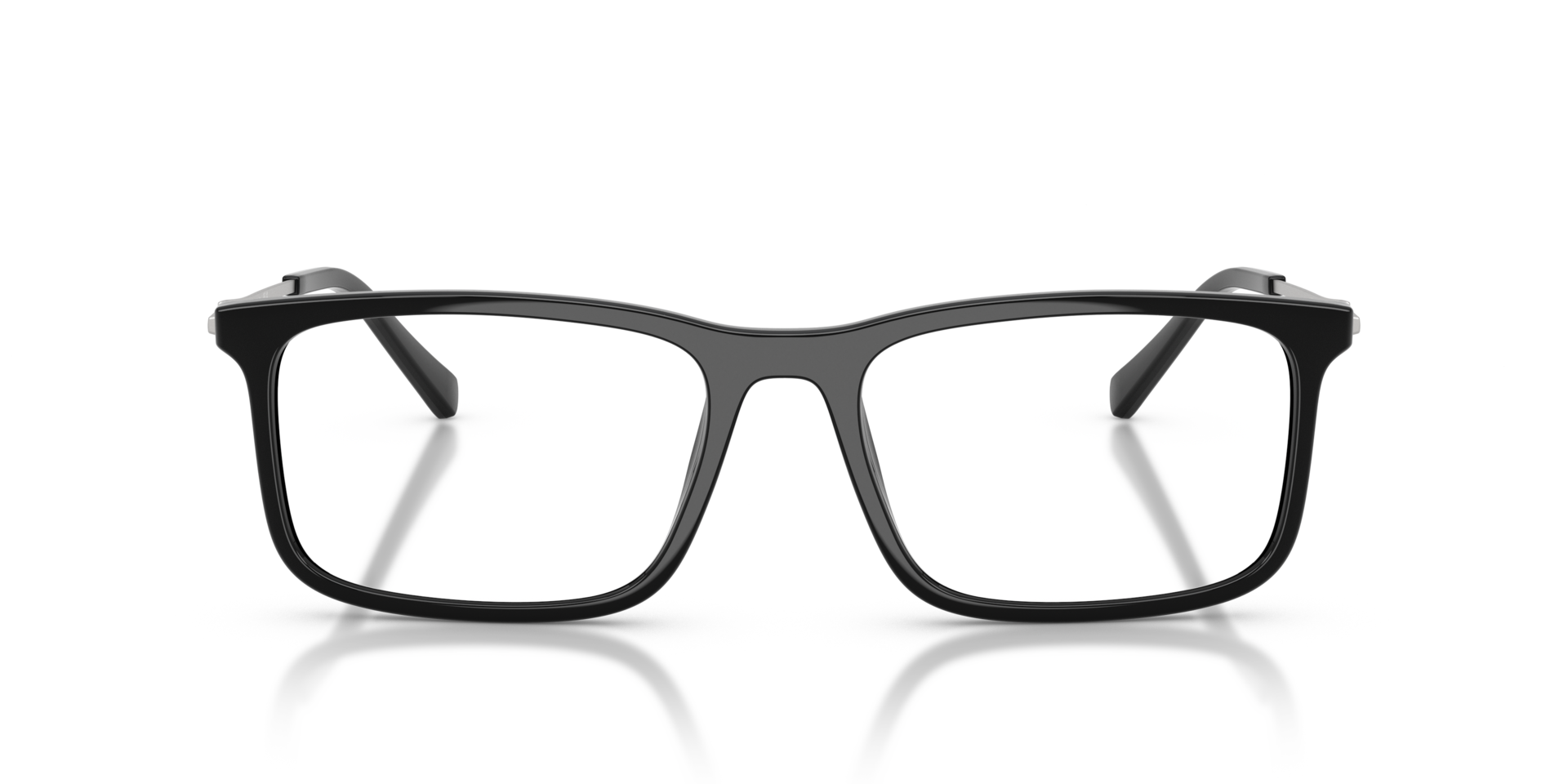 AX3148U Schwarz glänzend KunststoffEyeglass Frames von B24, Vorderansicht