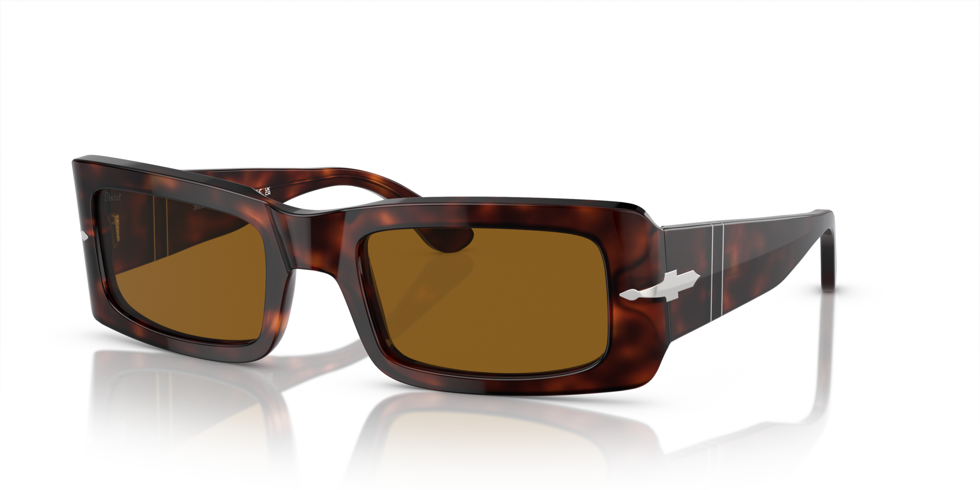PO3332S Havana AcetatSunglass Frames von B24, Dreiviertelansicht