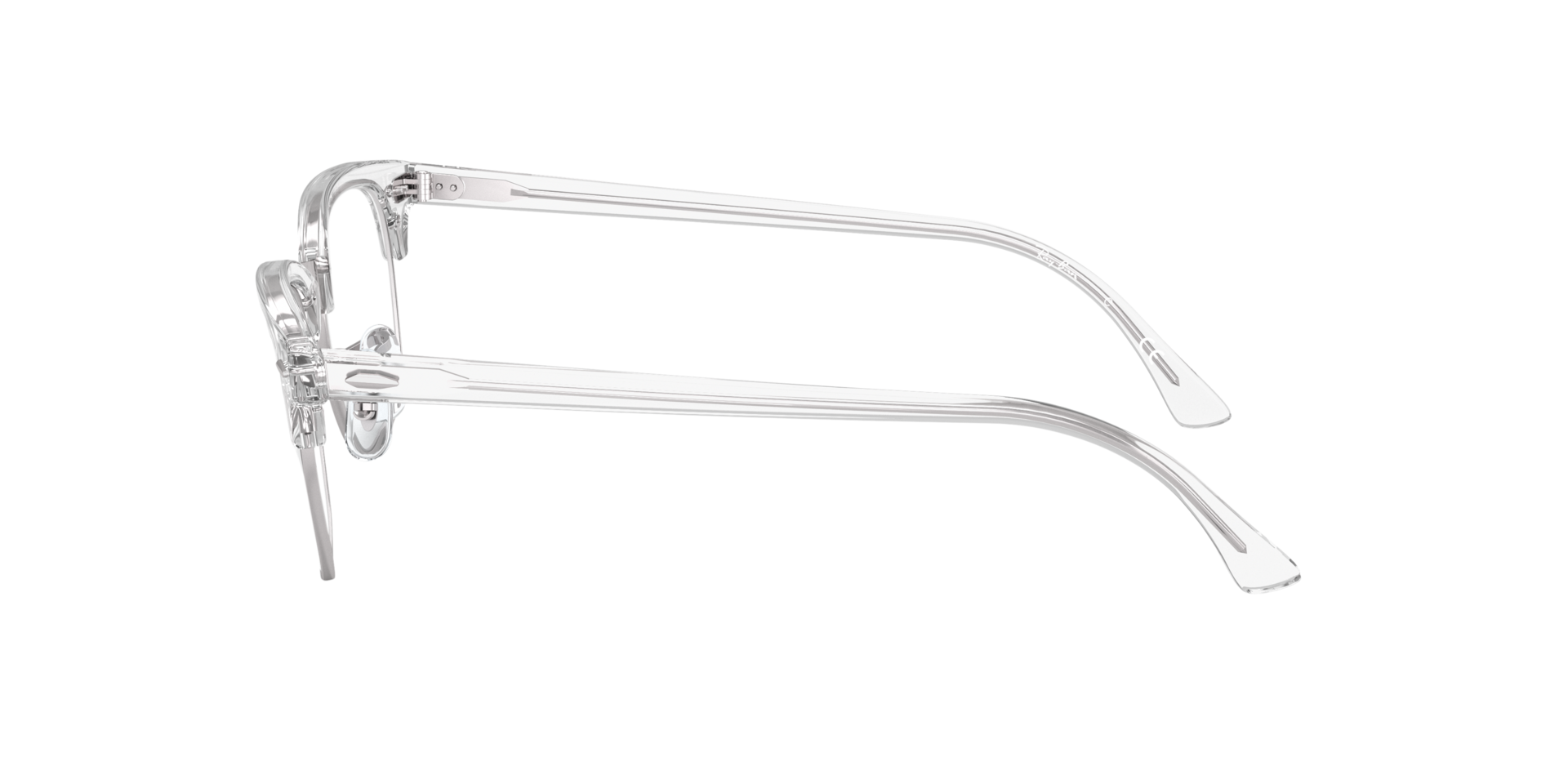RB5154 Weiß transparent AcetatEyeglass Frames von B24, Seitenansicht