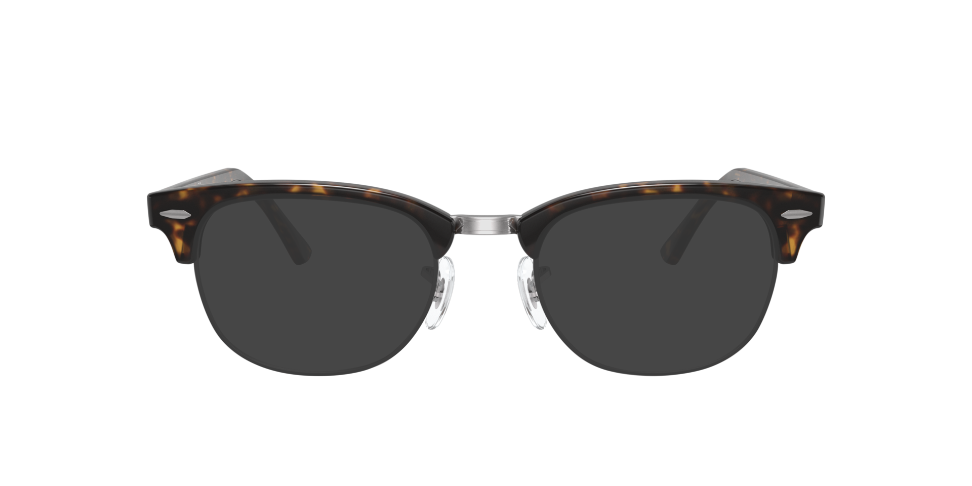 Clubmaster Optics Dunkelhavana AcetatEyeglass Frames von B24, mit getönten Gläsern