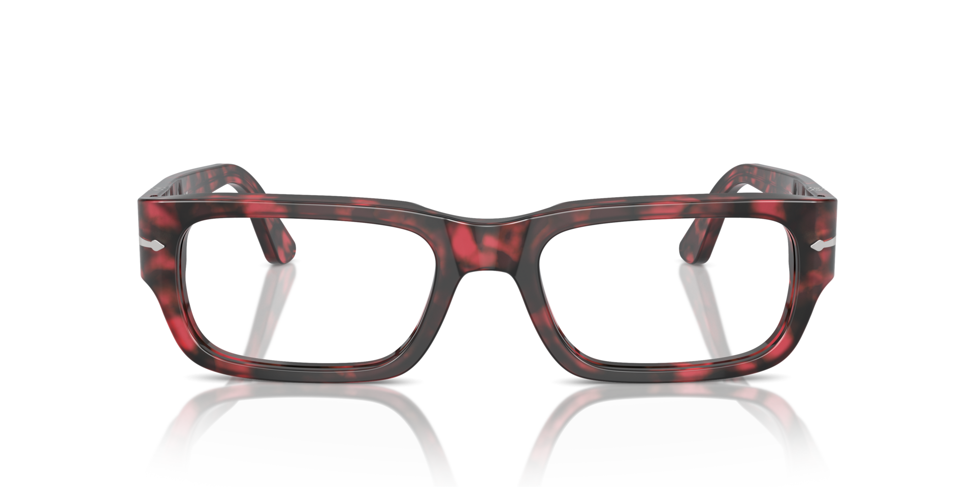 PO3347V Havana Rot AcetatEyeglass Frames von B24, Vorderansicht