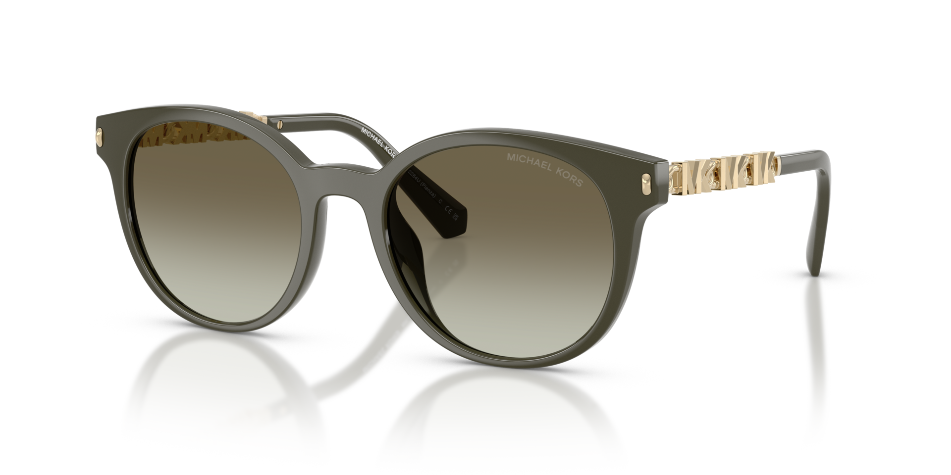 MK2264U Olive KunststofSunglass Frames van B24, Hoekweergave