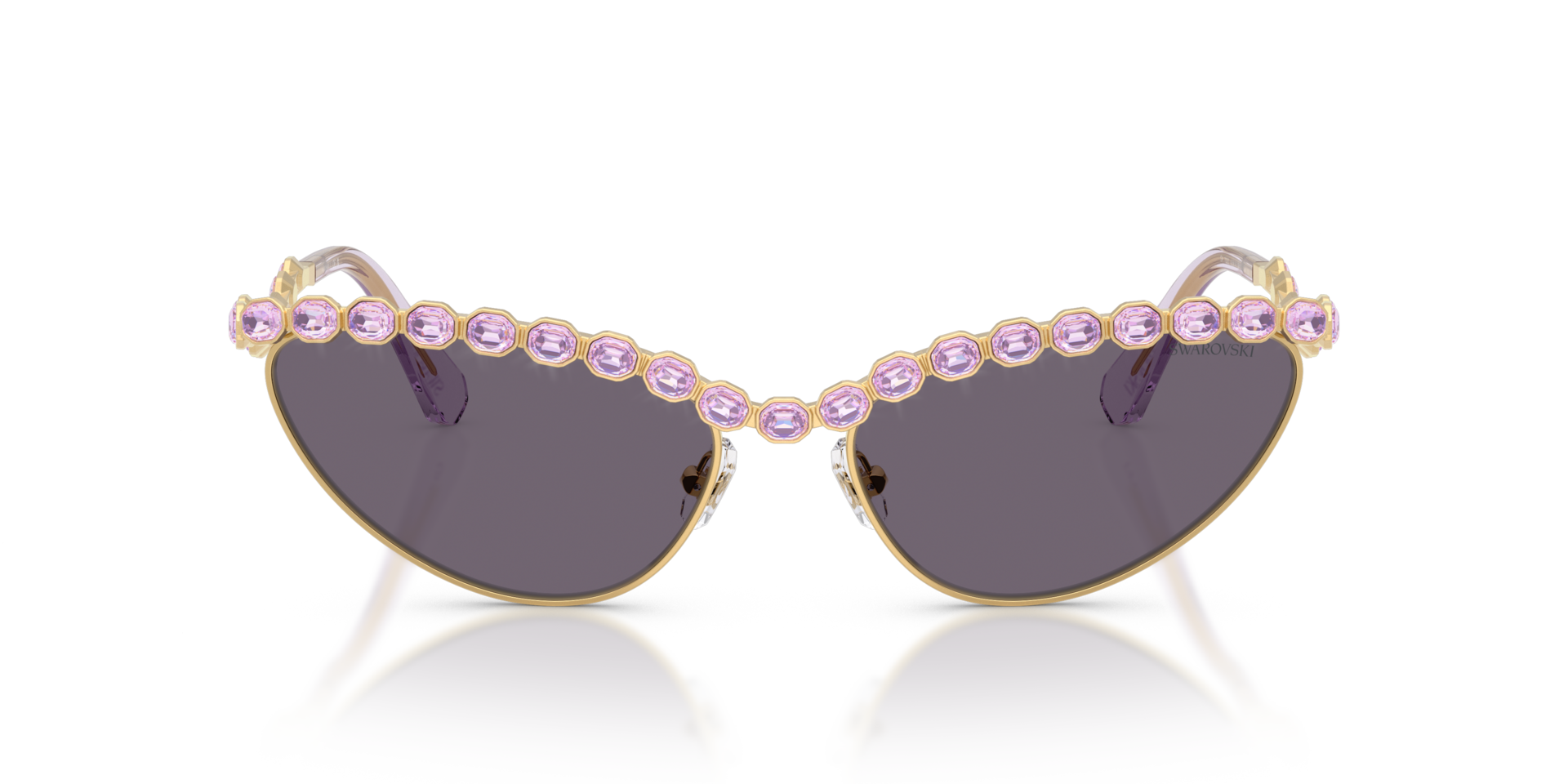 SK7030 Goud MetaalSunglass Frames van B24, Vooraanzicht