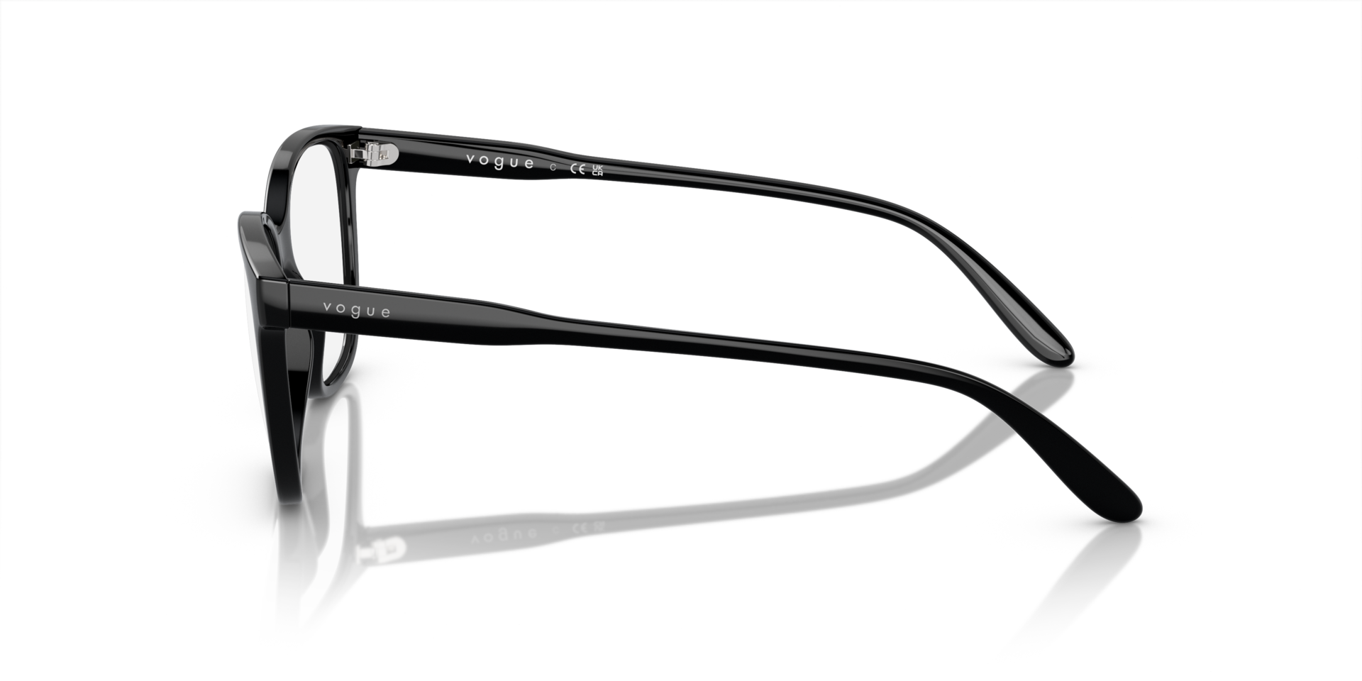VO5518 Zwart KunststofEyeglass Frames van B24, Zijaanzicht