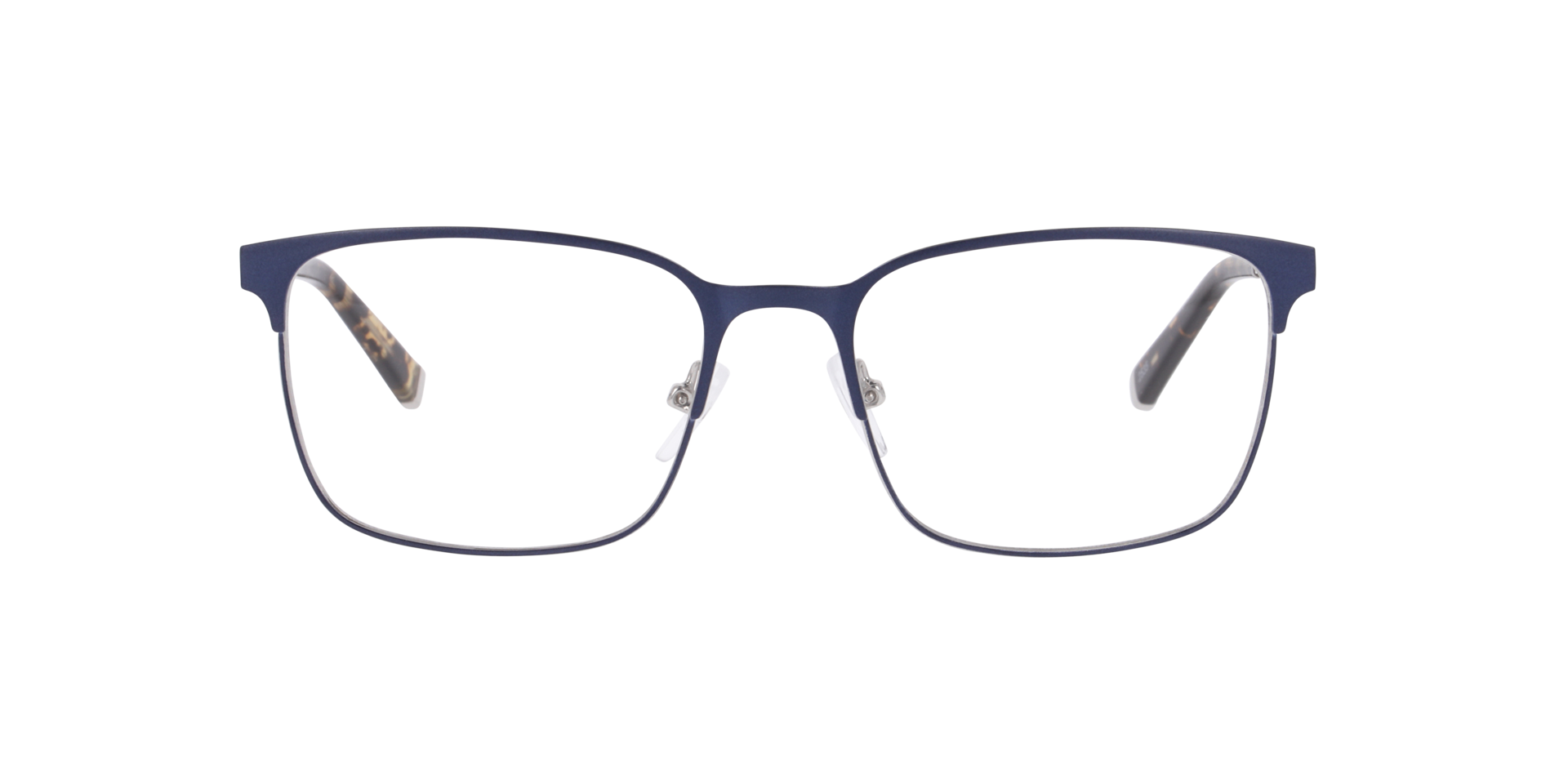 Liverpool Black & Silver MetaalEyeglass Frames van B24, Vooraanzicht