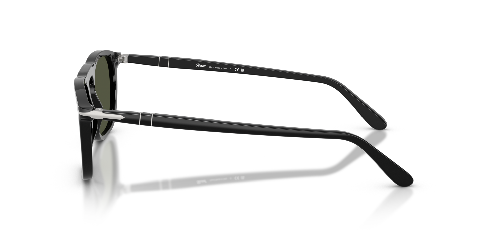 PO3391S Schwarz AcetatSunglass Frames von B24, Seitenansicht