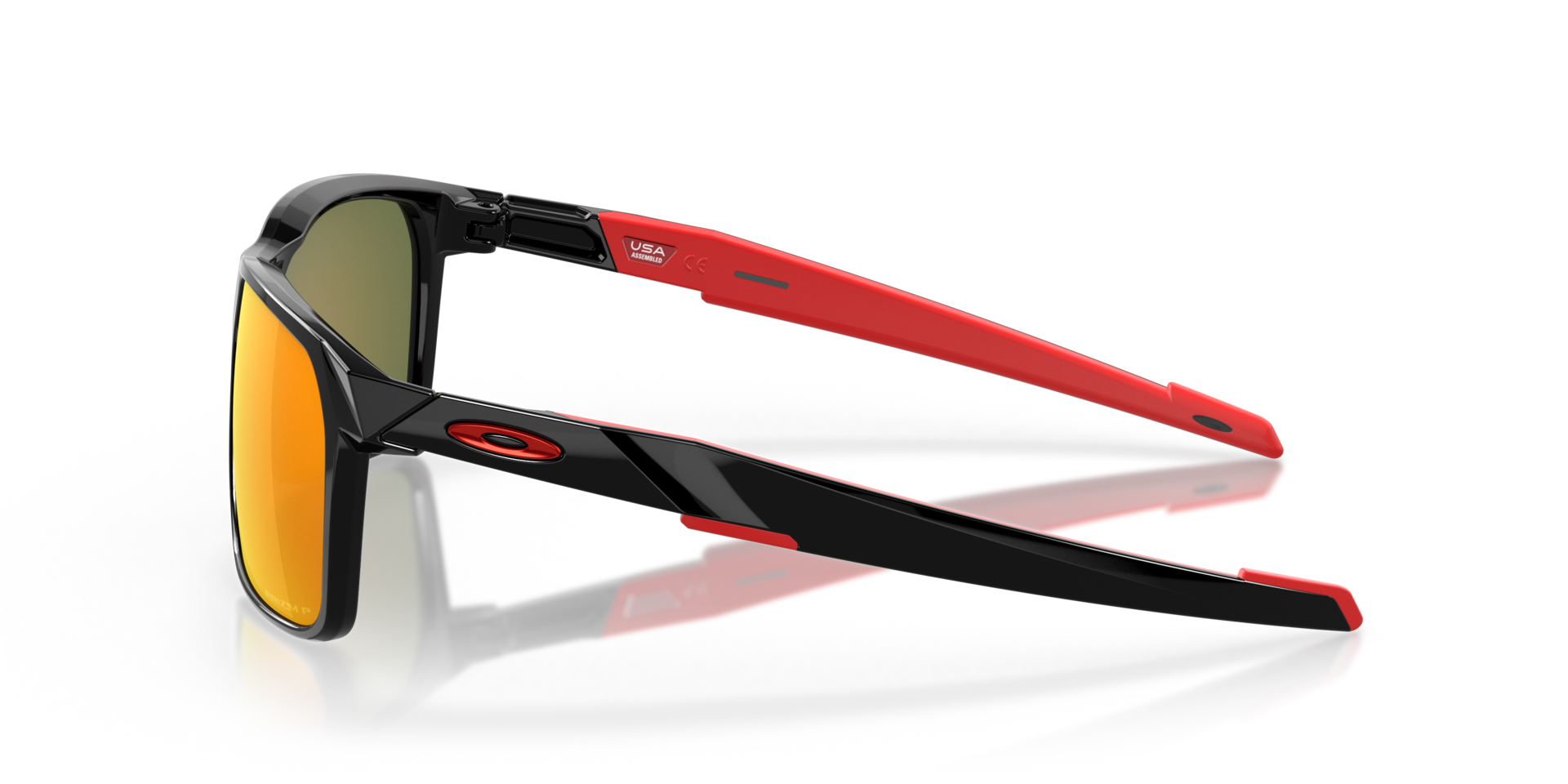Portal X Schwarz glänzend KunststoffSunglass Frames von B24, Seitenansicht