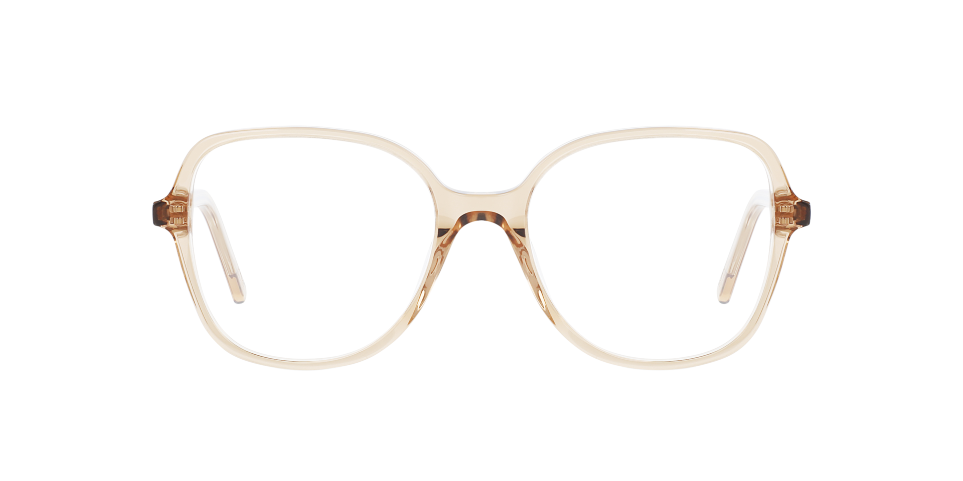 Darya Crystal Caramel AcetatEyeglass Frames von B24, Vorderansicht