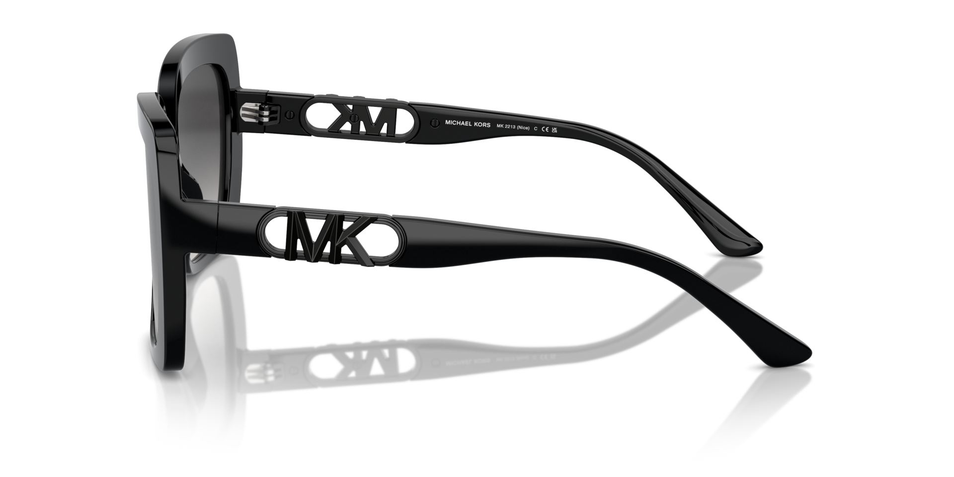 MK2213 Schwarz AcetatSunglass Frames von B24, Seitenansicht
