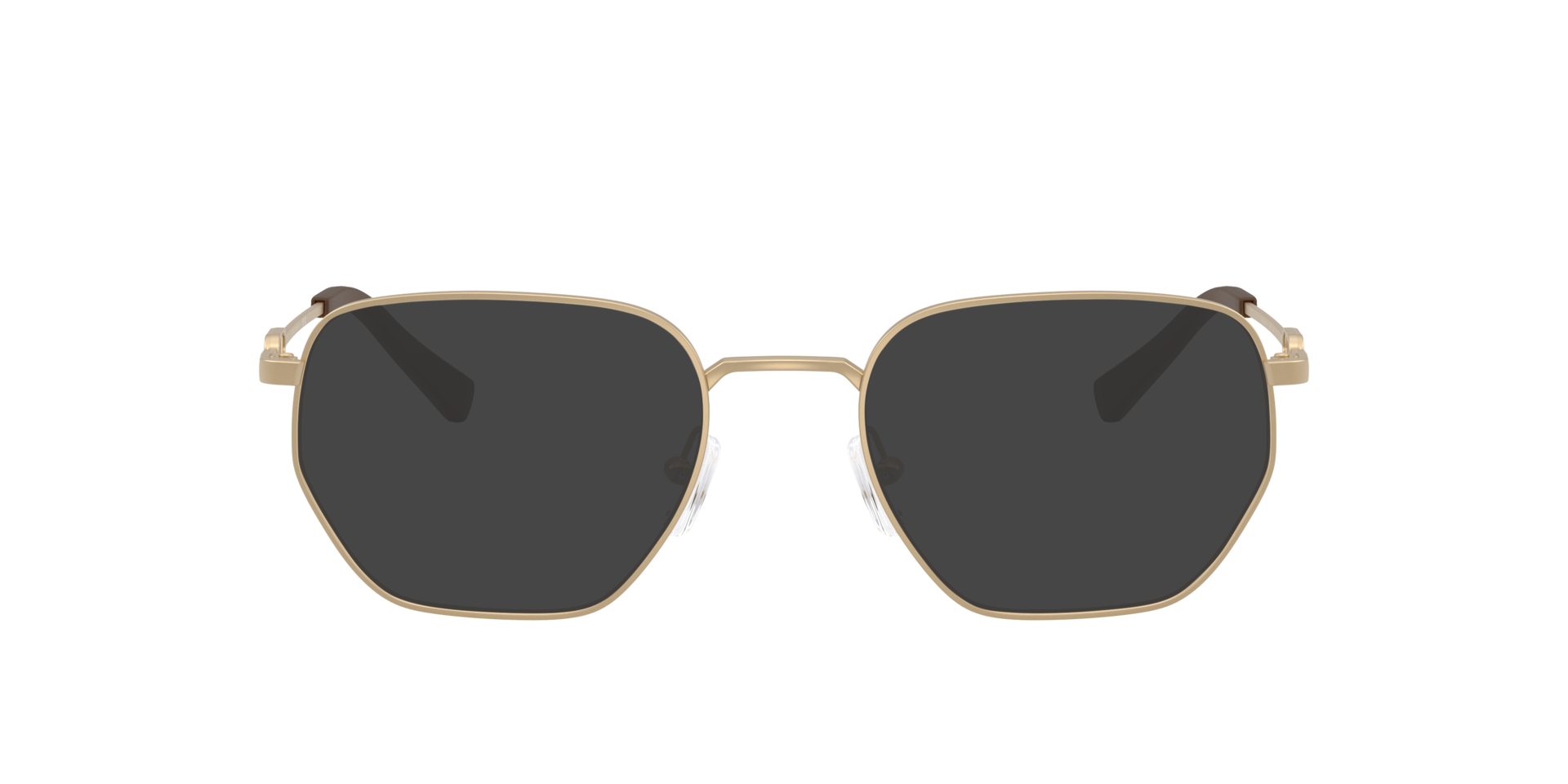 AX1074 Mat lichtgoud MetaalEyeglass Frames van B24, met getinte lenzen