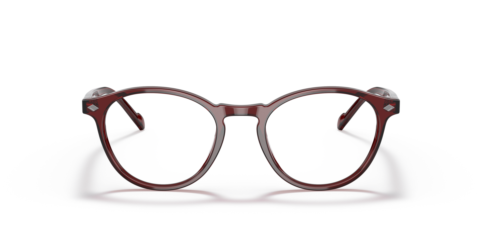 VO5326 Transparant bordeaux AcetaatEyeglass Frames van B24, Vooraanzicht
