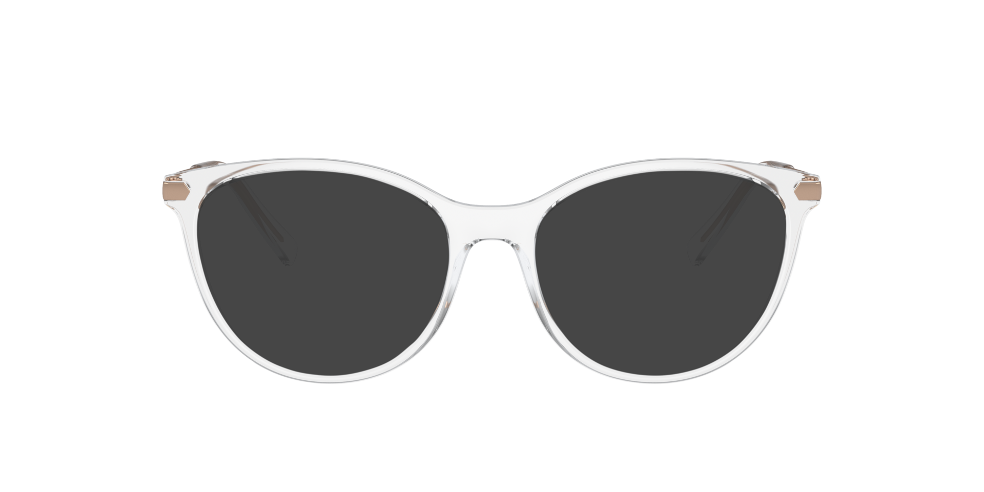 AX3078 Glanzend Kristal KunststofEyeglass Frames van B24, met getinte lenzen