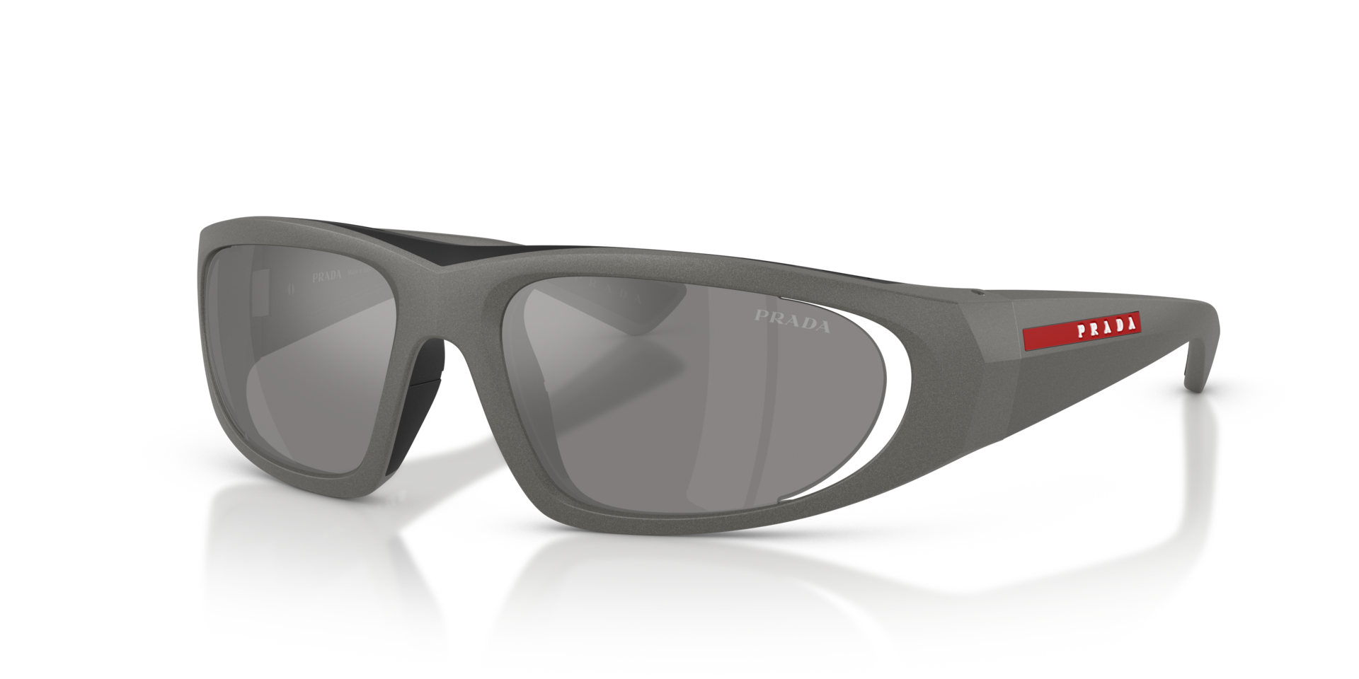 PS B03S Metal Grey KunststoffSunglass Frames von B24, Dreiviertelansicht