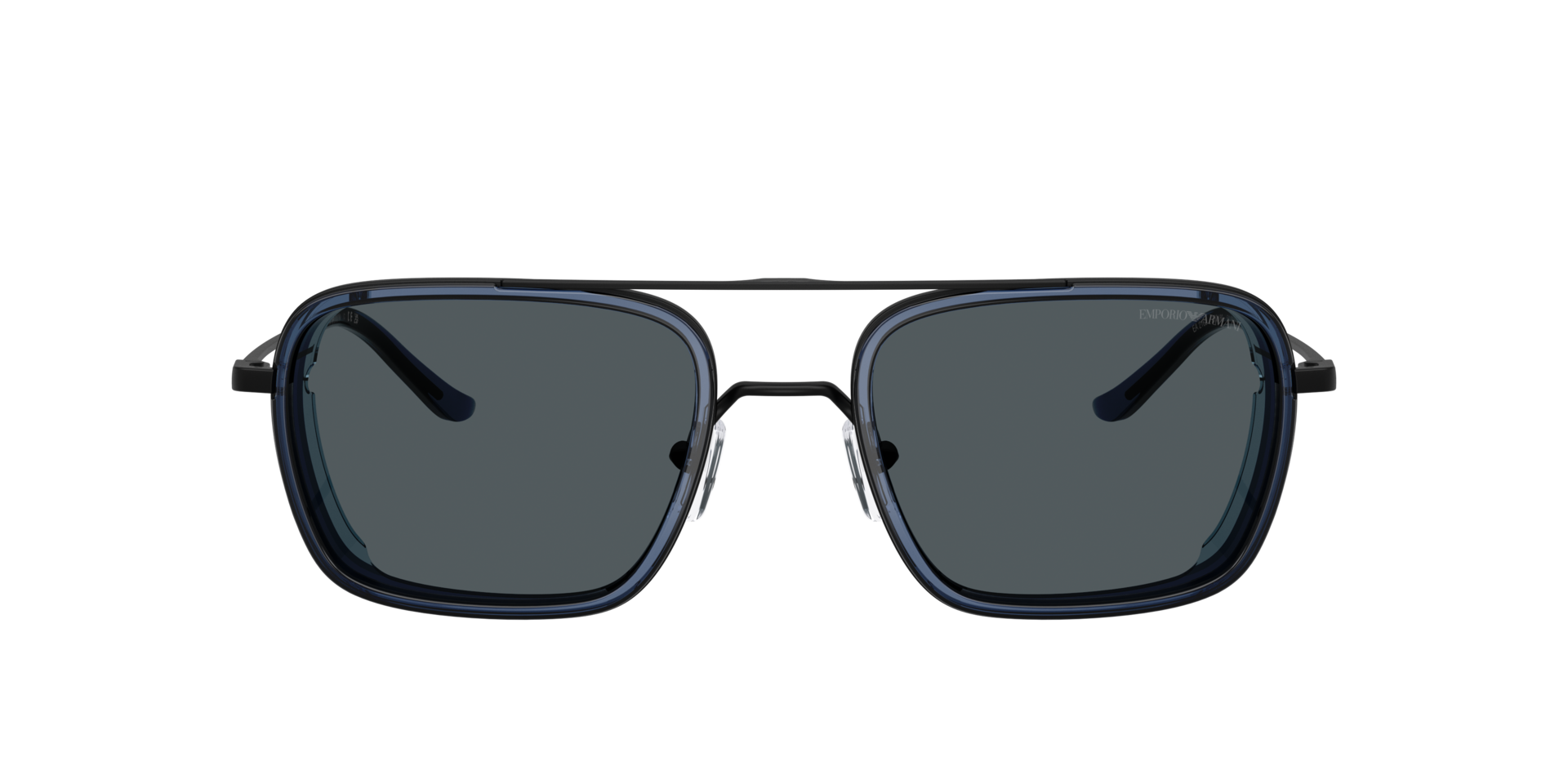EA2162 Matzwart MetaalSunglass Frames van B24, met getinte lenzen