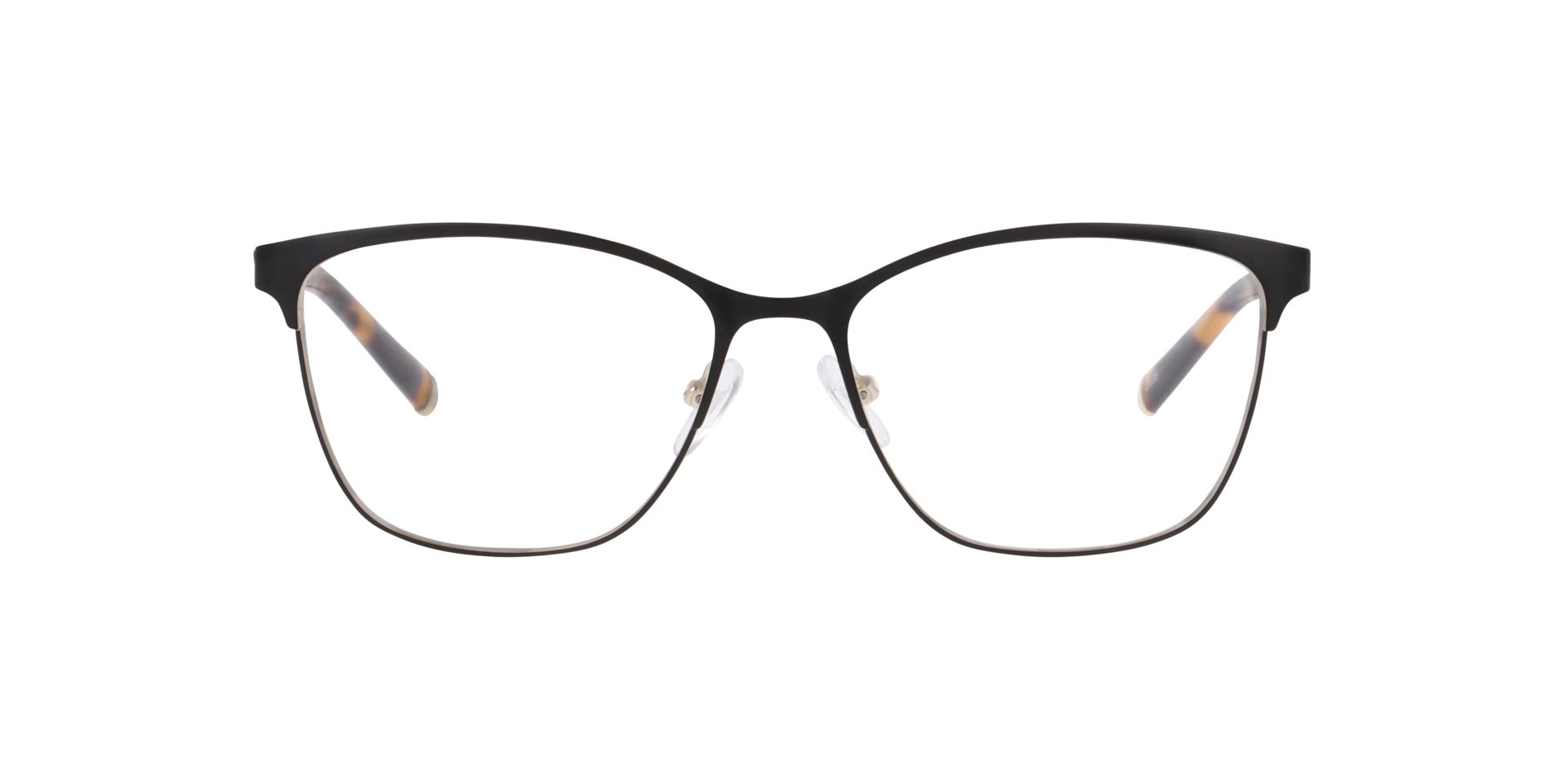 Freya Black & Gold MetaalEyeglass Frames van B24, Vooraanzicht