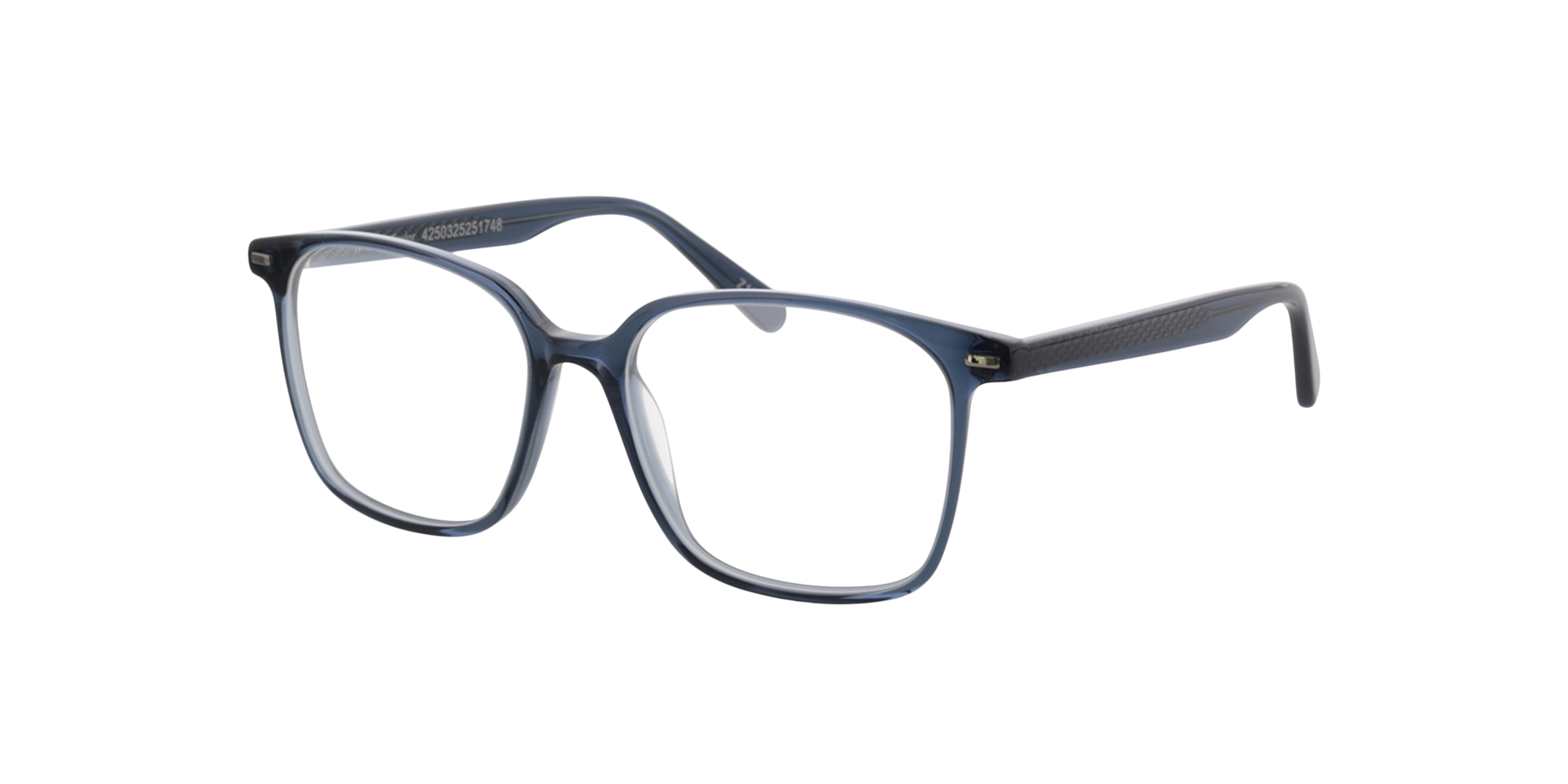 Taylor Crystal Blue Grey  &  Silver AcetatEyeglass Frames von B24, Dreiviertelansicht