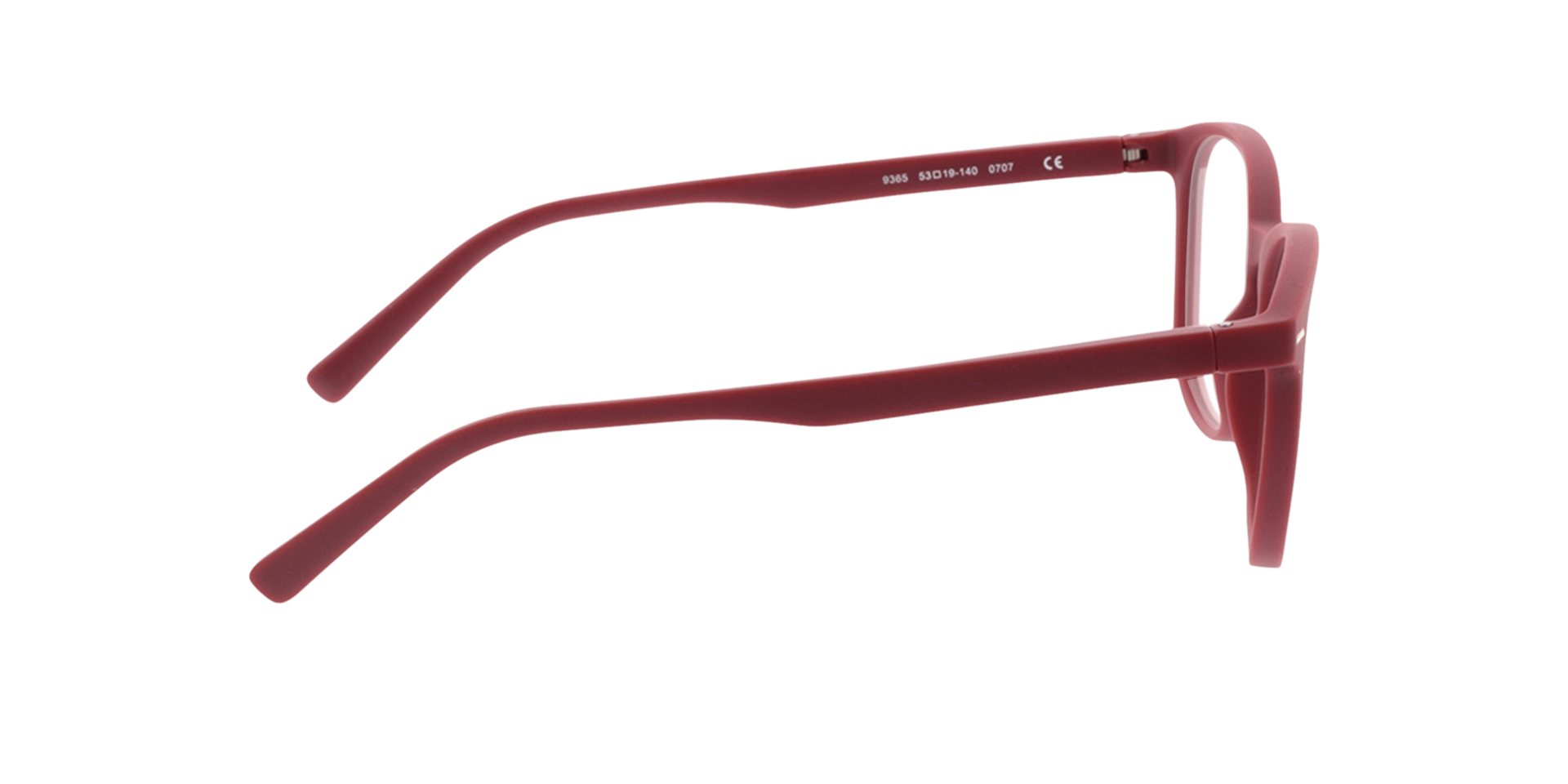 Olea Rot KunststoffEyeglass Frames von B24, Seitenansicht