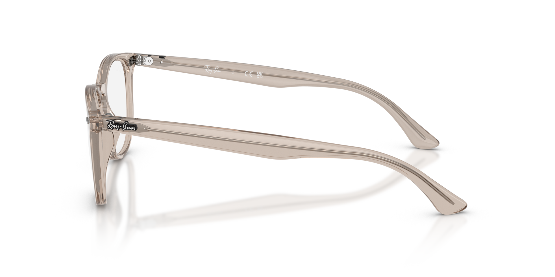 RB7159 Transparent Beige KunststoffEyeglass Frames von B24, Seitenansicht