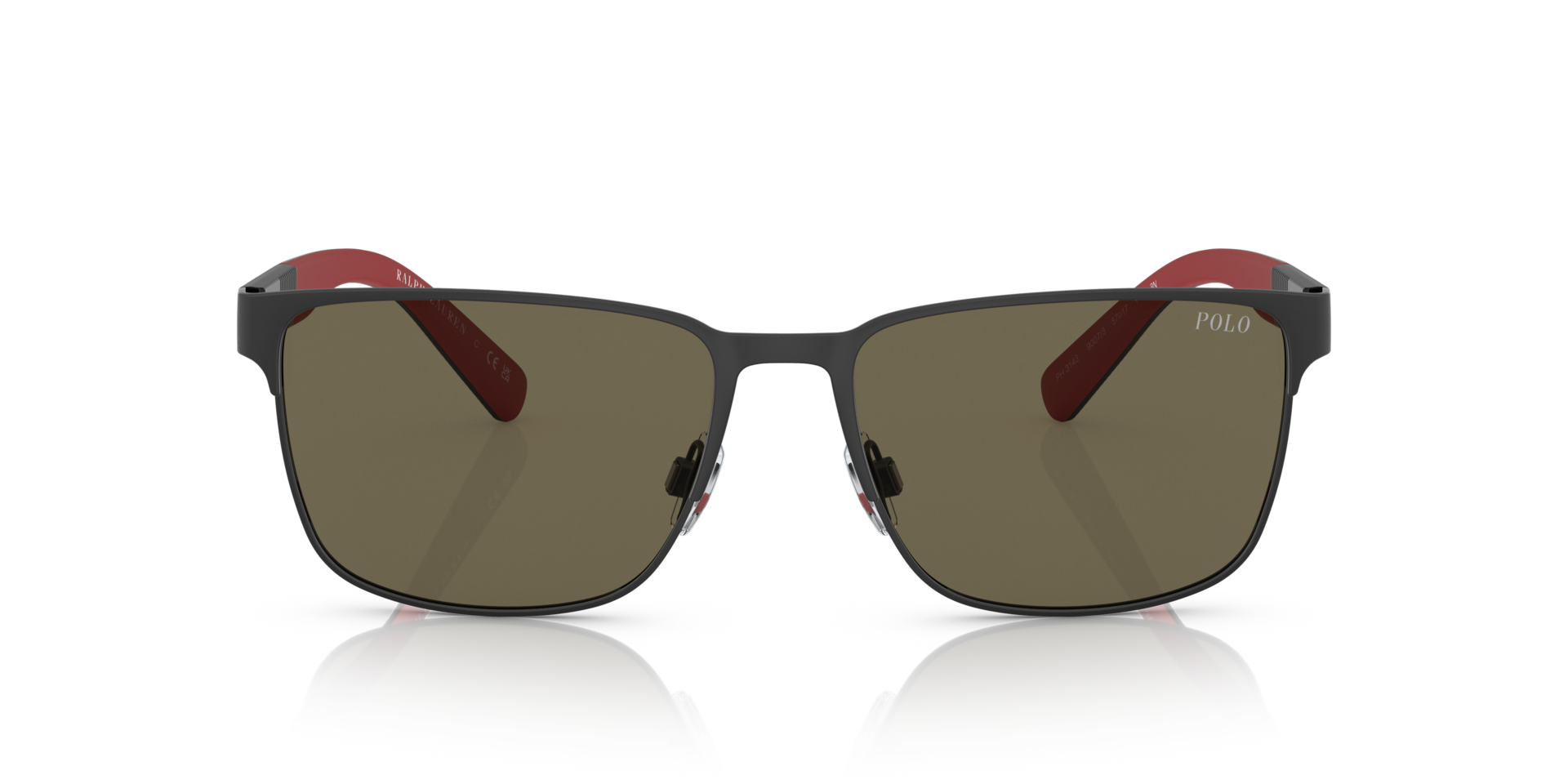 PH3143 Matzwart MetaalSunglass Frames van B24, Vooraanzicht