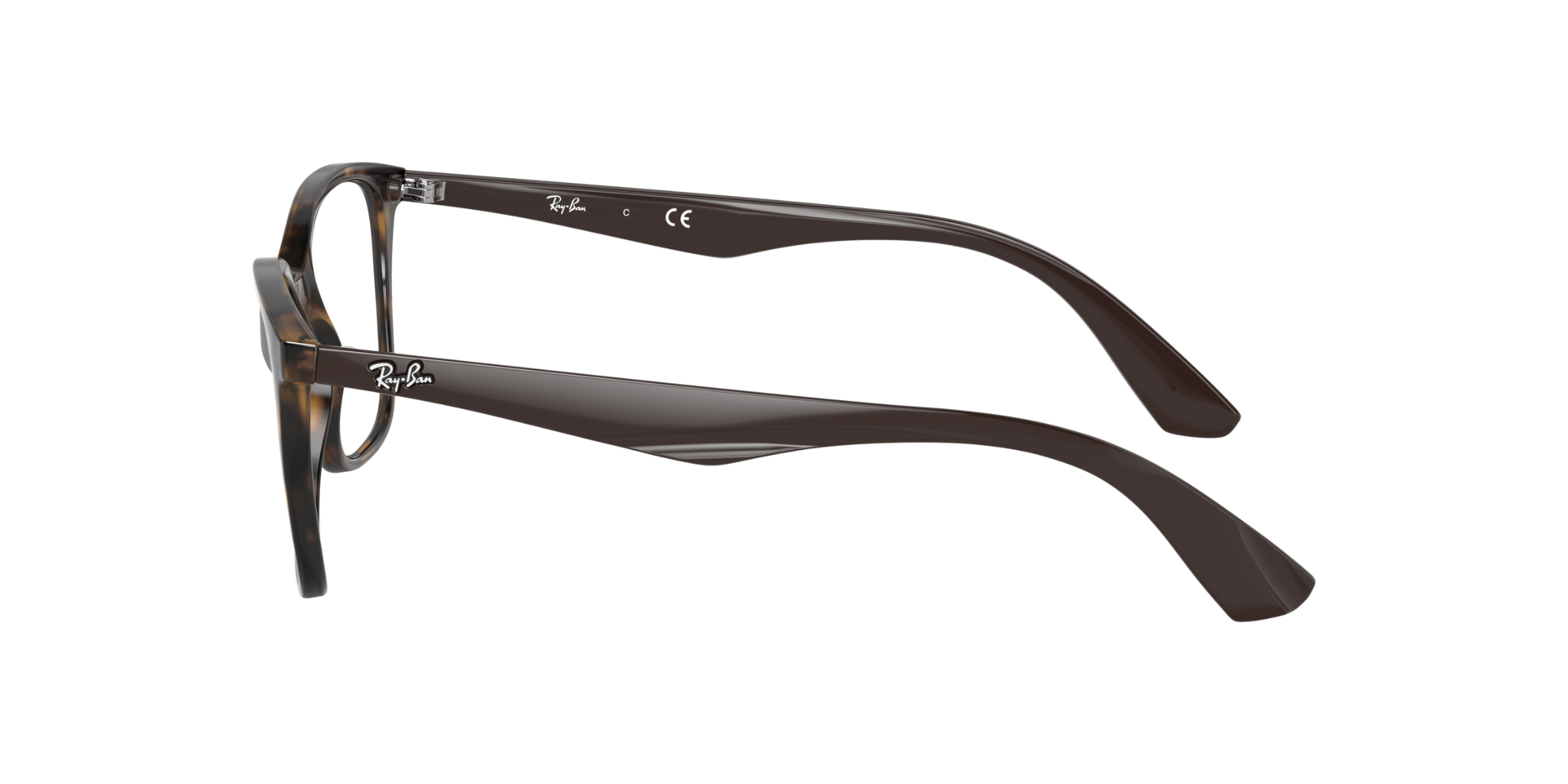 RB7066 Havana KunststoffEyeglass Frames von B24, Seitenansicht