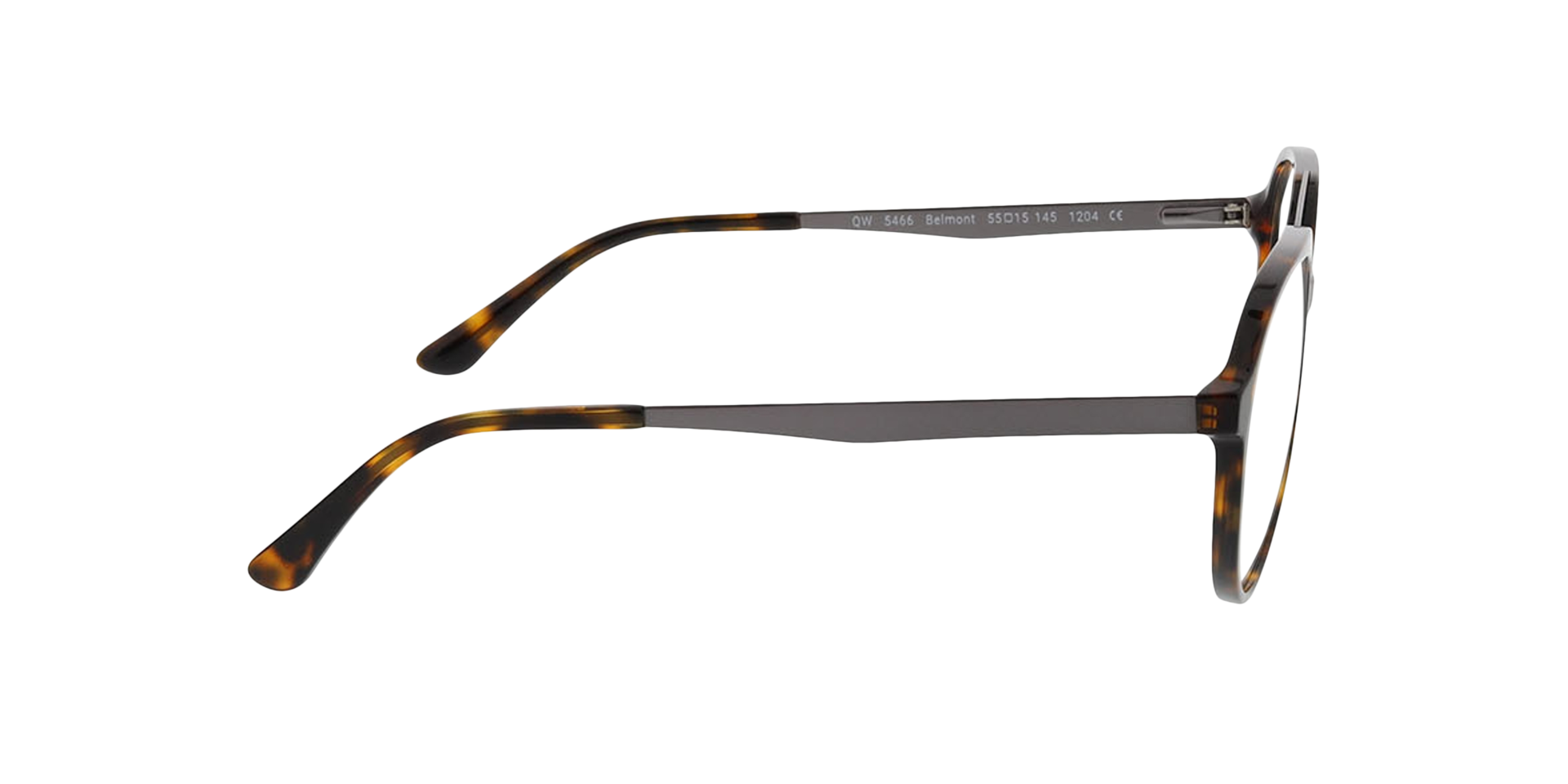 Belmont Havana  &  Matt Gun AcetatEyeglass Frames von B24, Seitenansicht