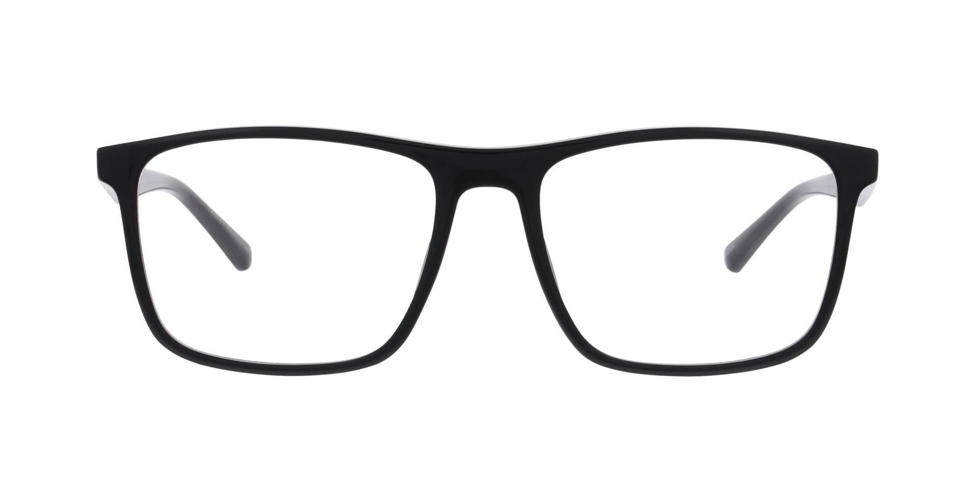Sedra Schwarz KunststoffEyeglass Frames von B24, Vorderansicht