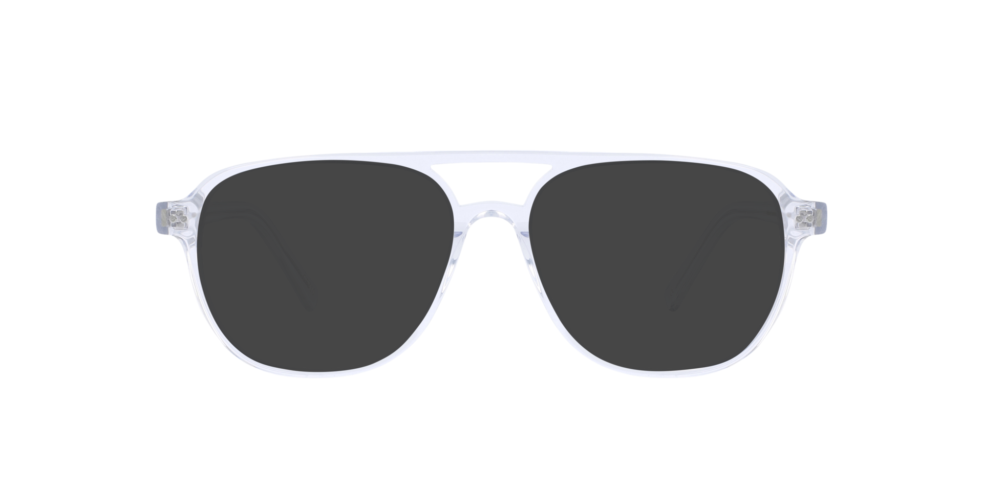 Wilker White Crystal AcetaatEyeglass Frames van B24, met getinte lenzen