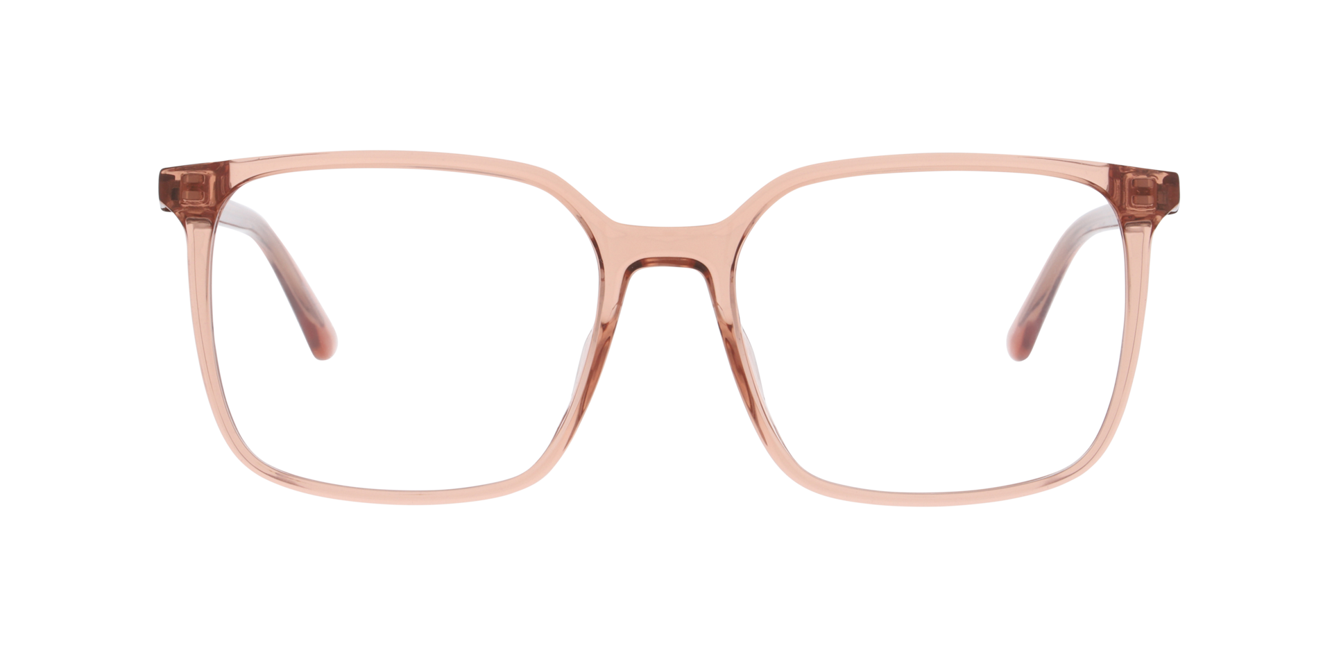 Jules Crystal Peach KunststofEyeglass Frames van B24, Vooraanzicht