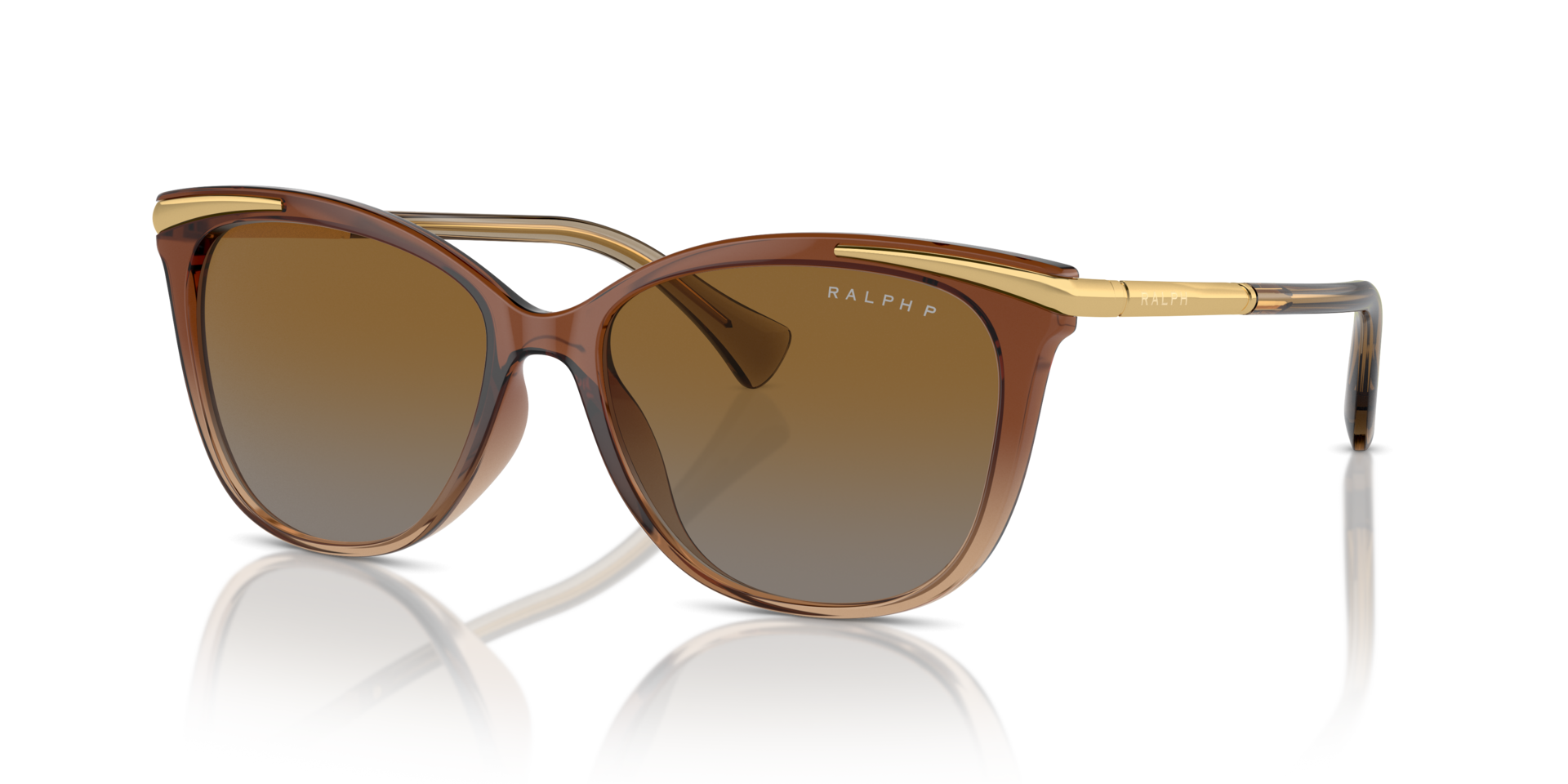 RA5309U Hellbraun transparent KunststoffSunglass Frames von B24, Dreiviertelansicht