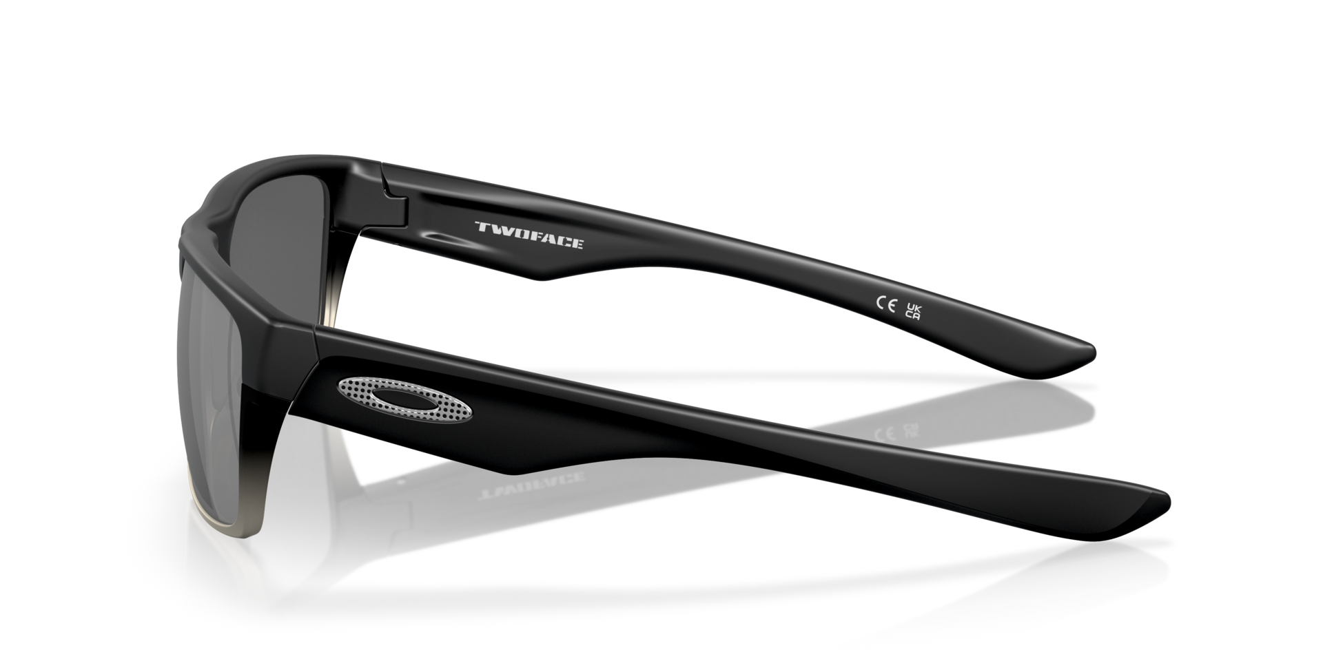 TwoFace™ Machinist Collection Matt Schwarz KunststoffSunglass Frames von B24, Seitenansicht