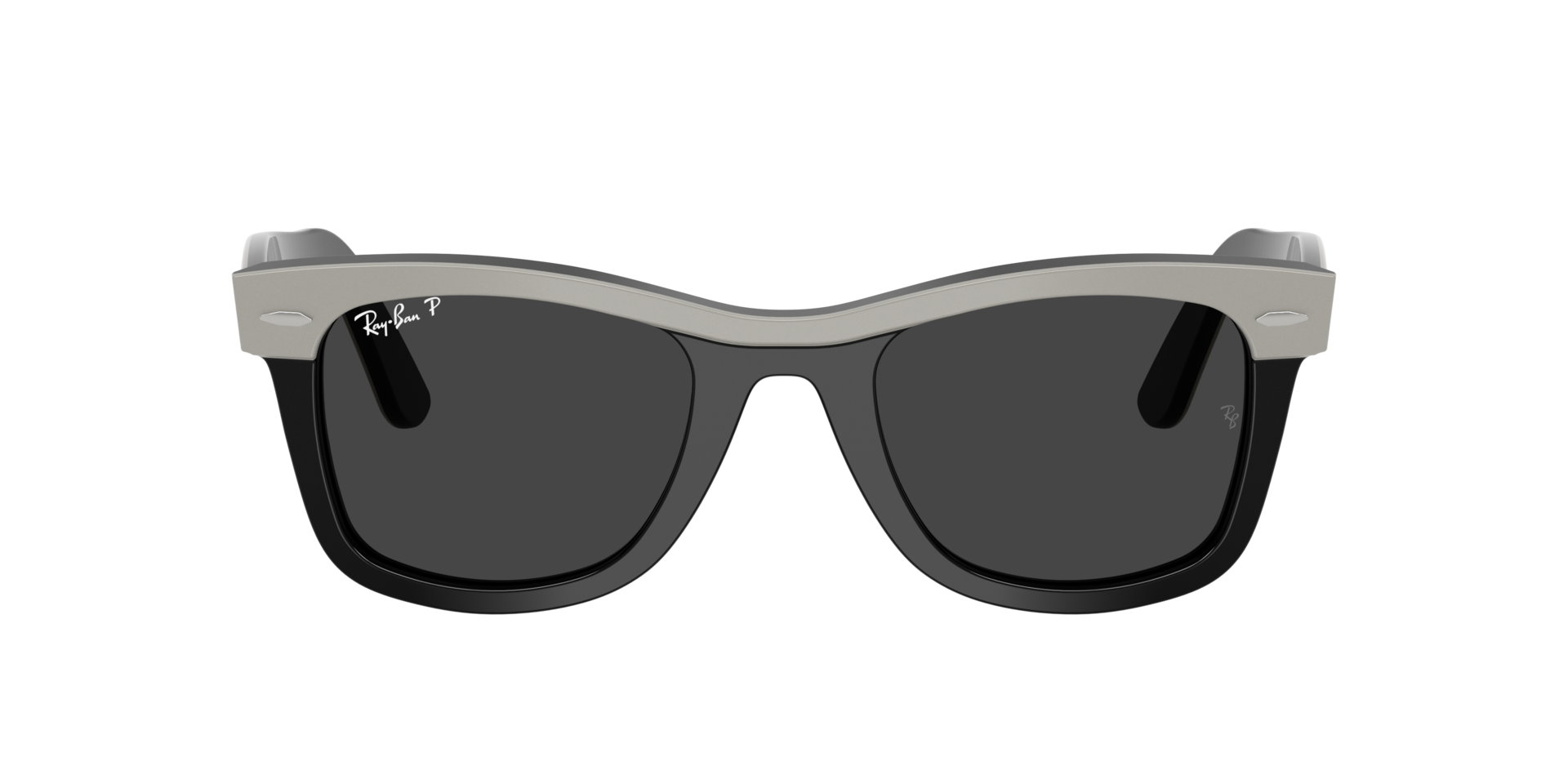 RB2240 Grijs op zwart AcetaatSunglass Frames van B24, met getinte lenzen