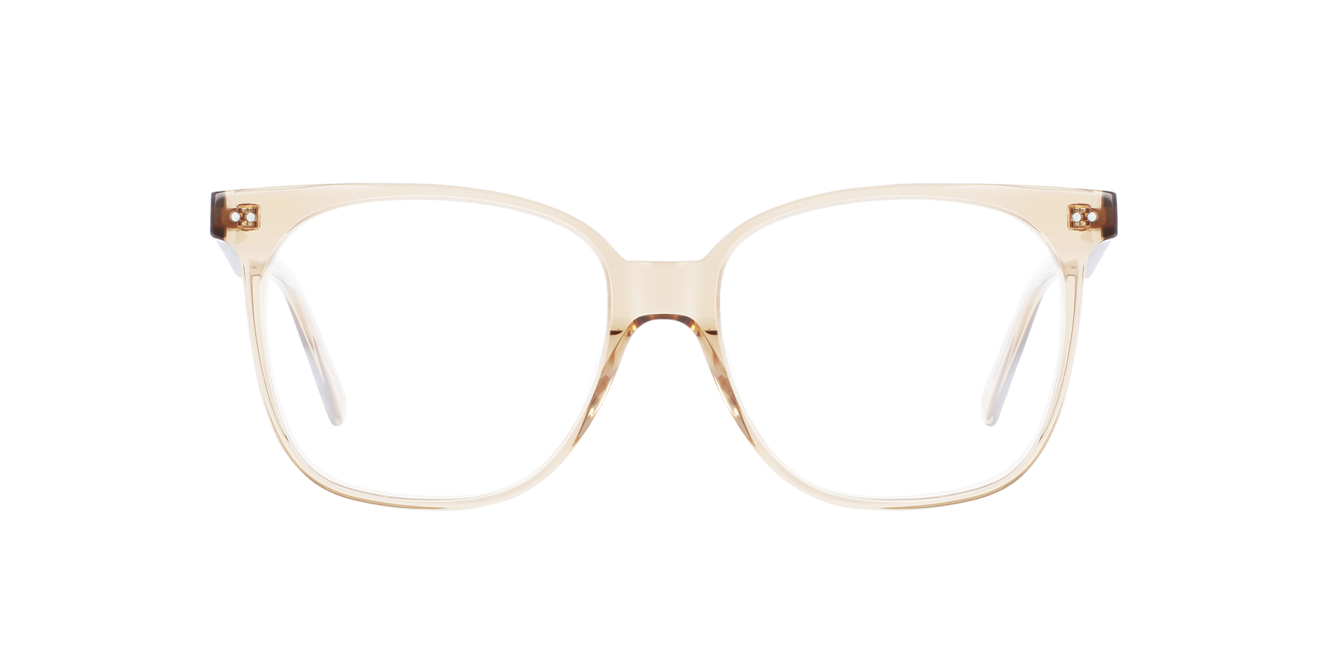 Big Mama Crystal Caramel AcetaatEyeglass Frames van B24, Vooraanzicht