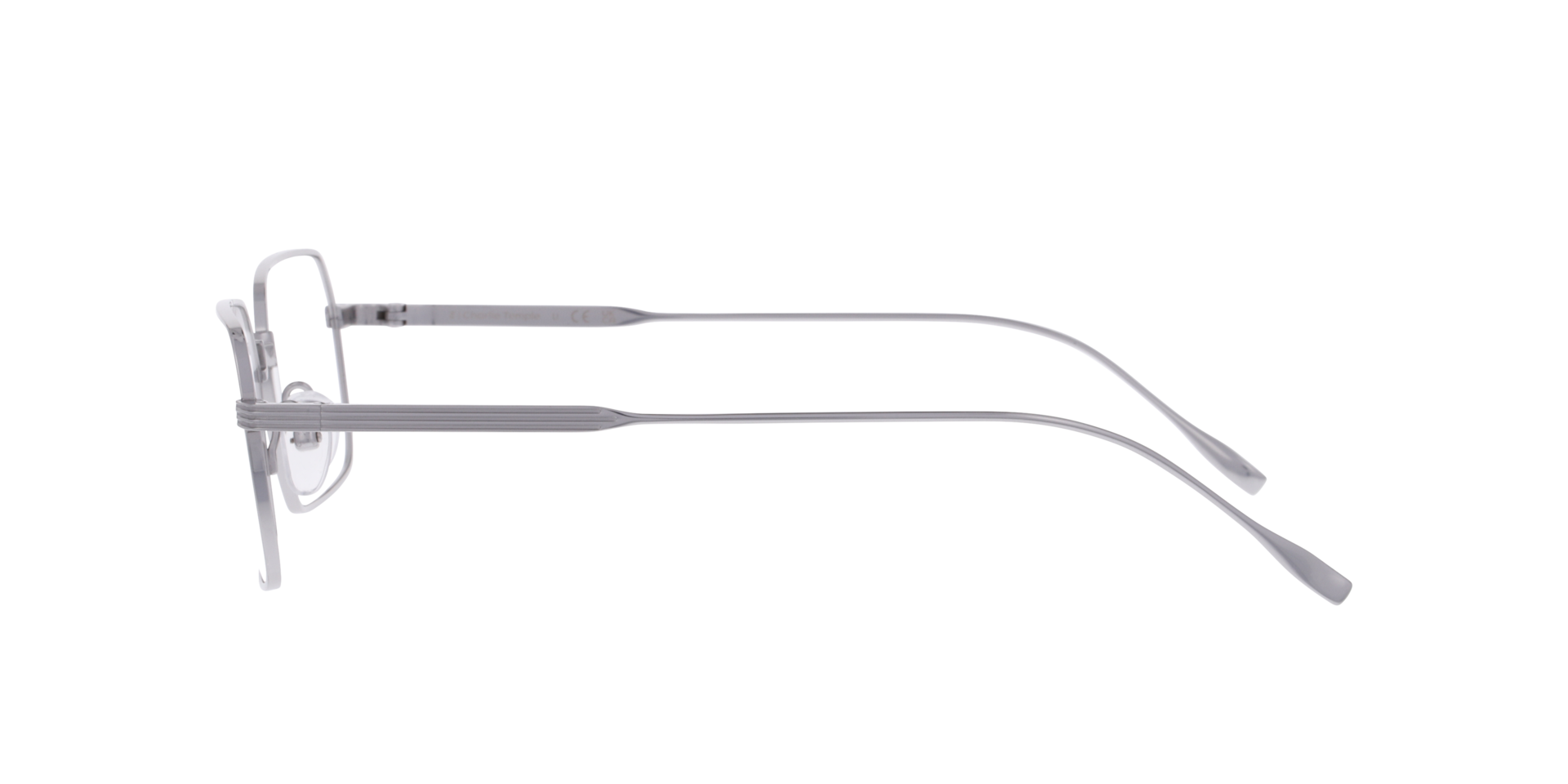 Caspiane Silber TitanEyeglass Frames von B24, Seitenansicht