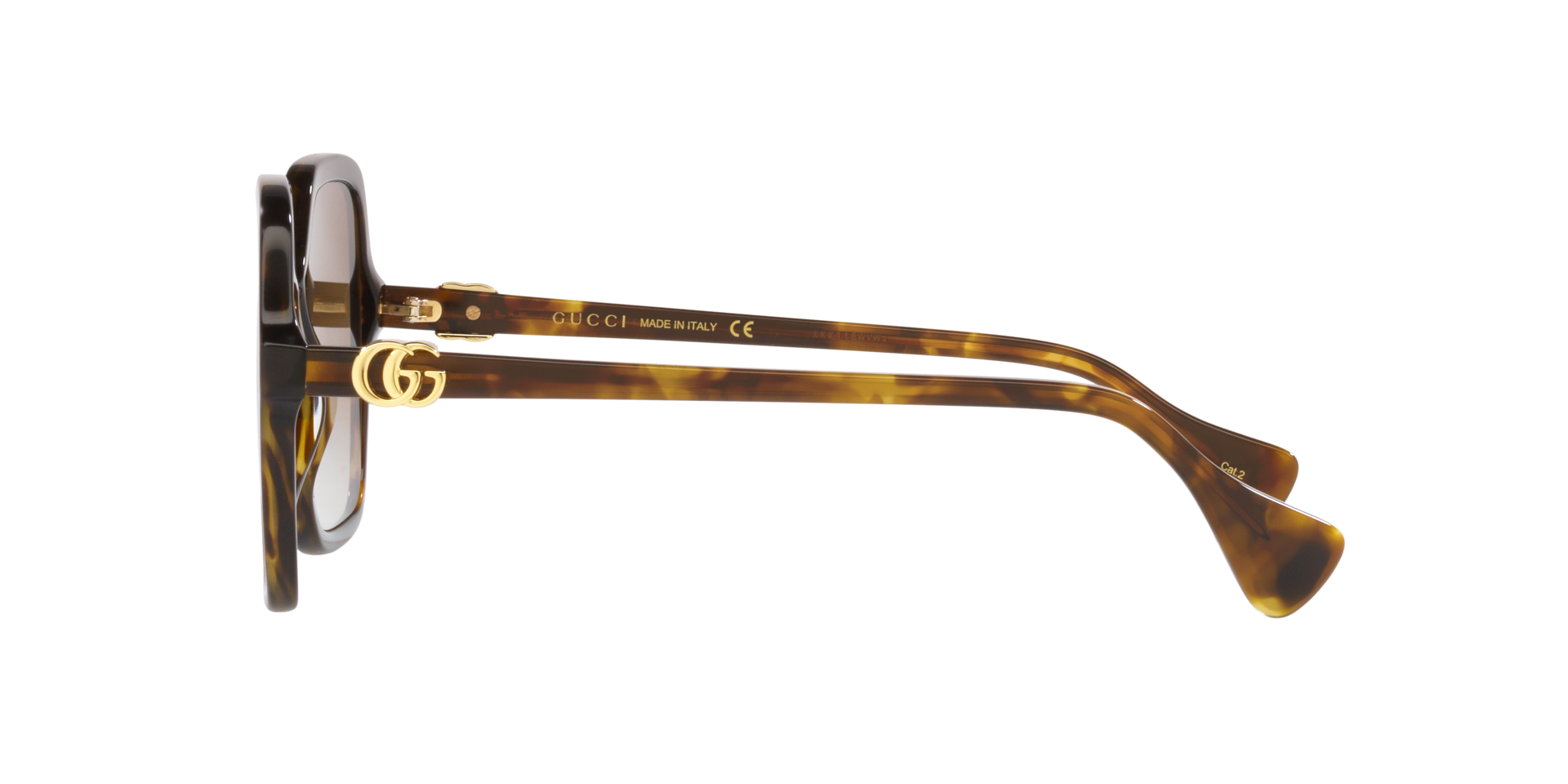 GG1072S Bruin AcetaatSunglass Frames van B24, Zijaanzicht