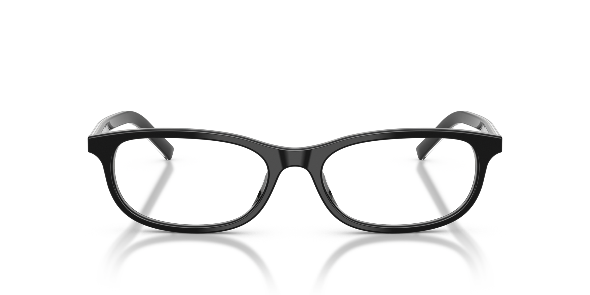 PR D15VU Black & basalt Horn AcetaatEyeglass Frames van B24, Vooraanzicht