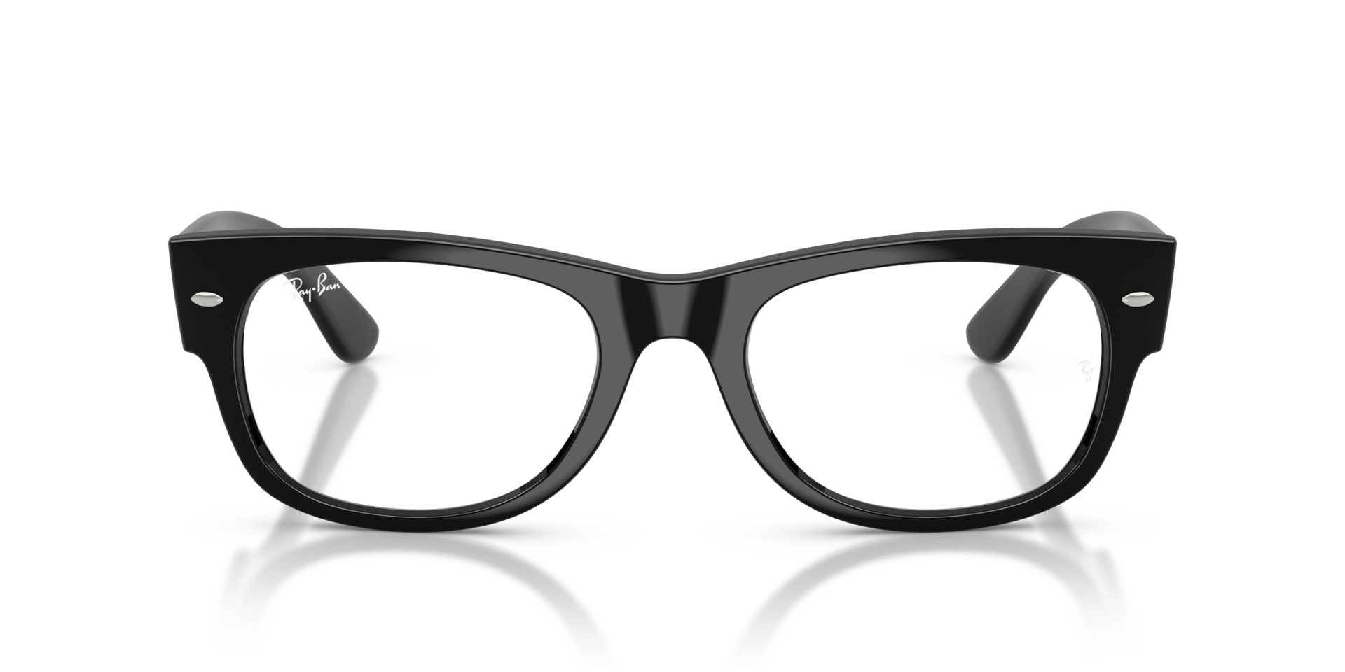RB0832V Zwart KunststofEyeglass Frames van B24, Vooraanzicht