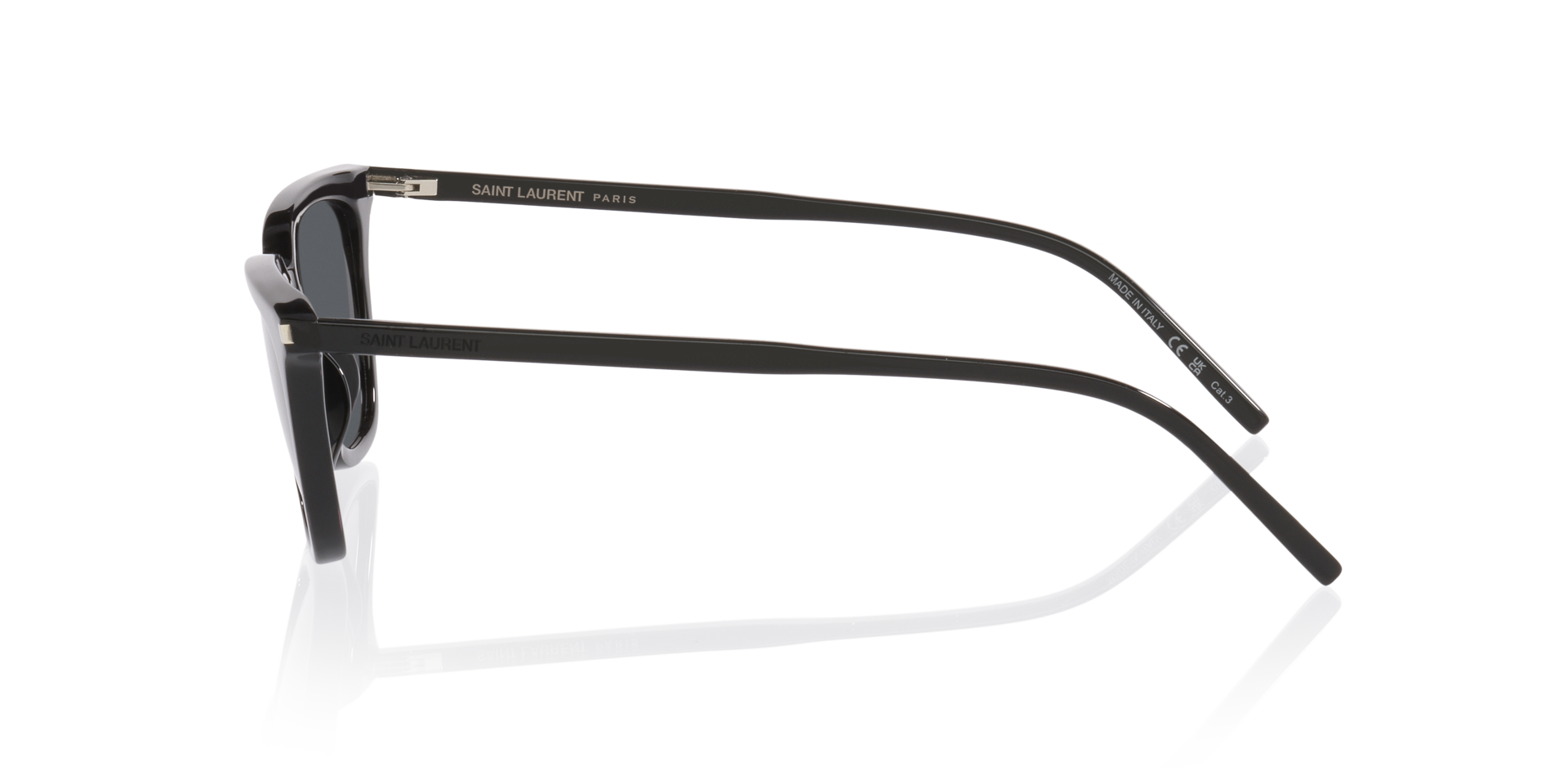 Sl 889 Sulpice Thin Schwarz AcetatSunglass Frames von B24, Seitenansicht