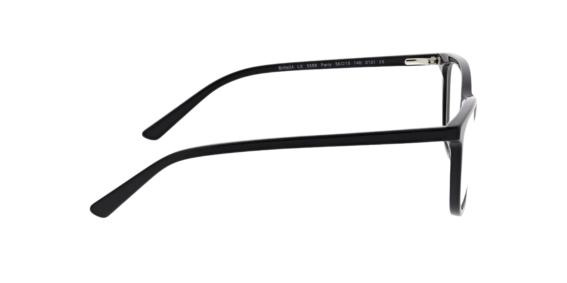 Paris Schwarz AcetatEyeglass Frames von B24, Seitenansicht